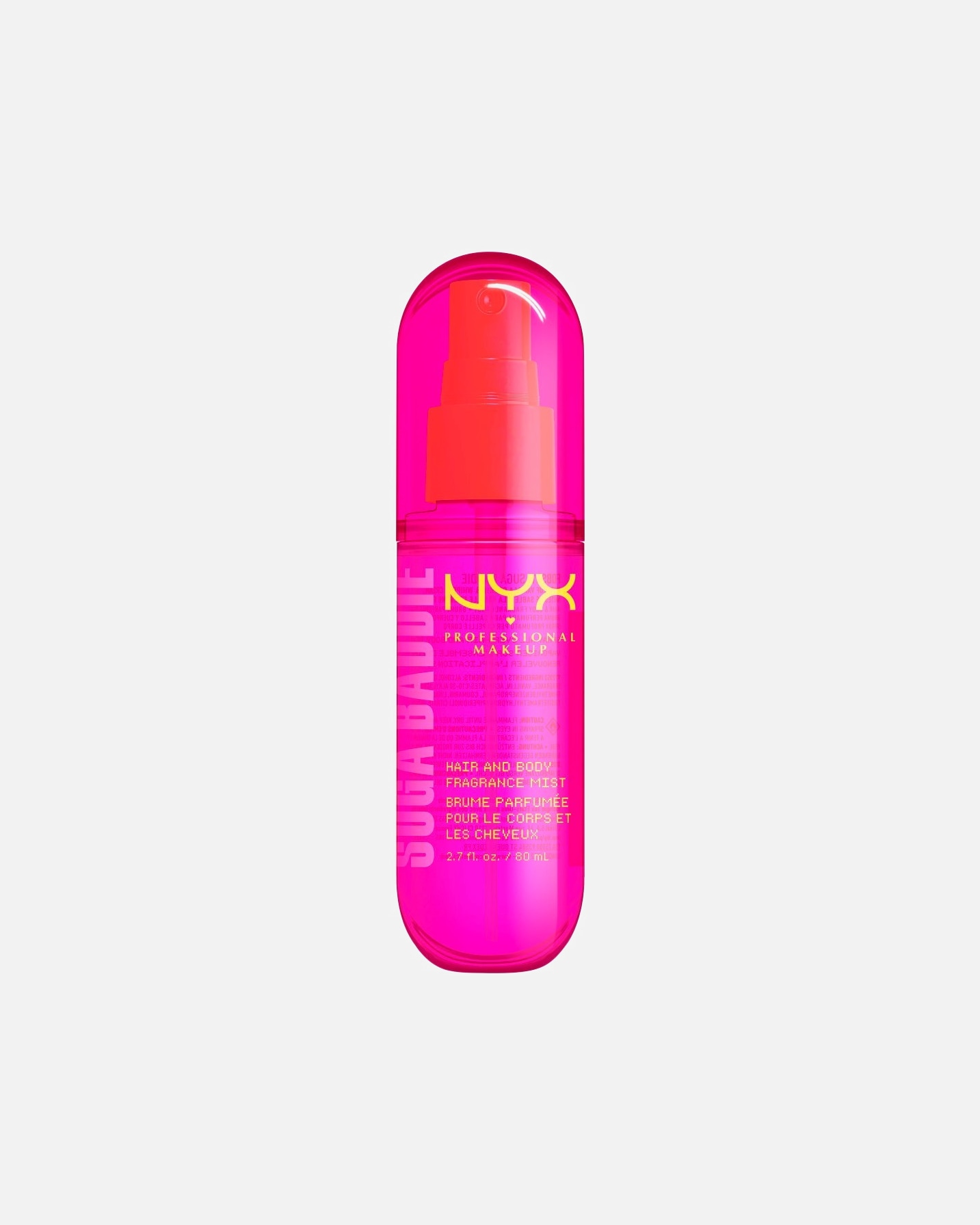 Spray pour le corps pour Unisexe NYX Professional Makeup Fat Oil Body Fat Oil Body Suga Baddie 80 ml