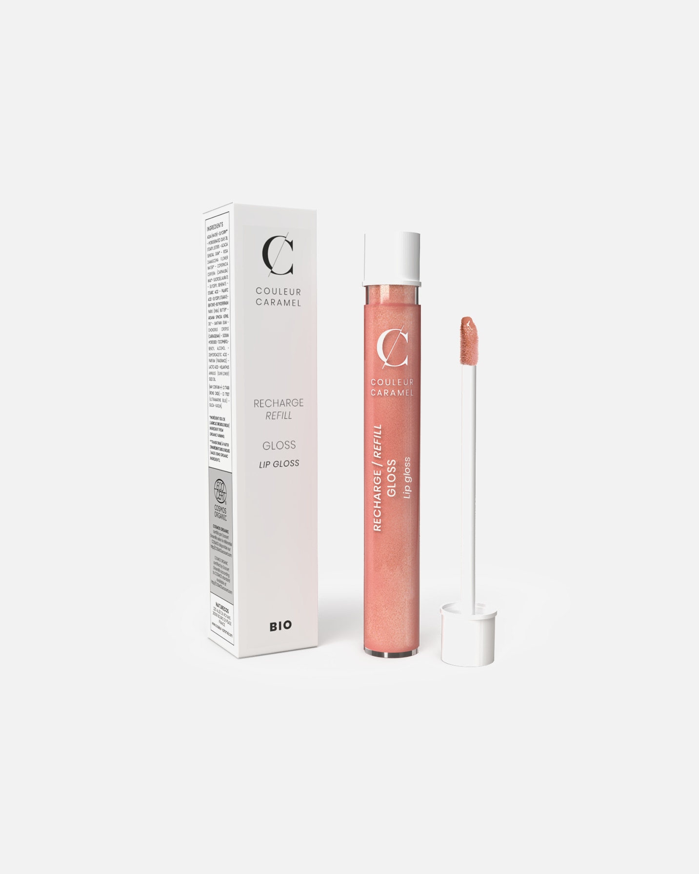 Gloss à lèvres pour Unisexe COULEUR CARAMEL Rechargeable MARRON