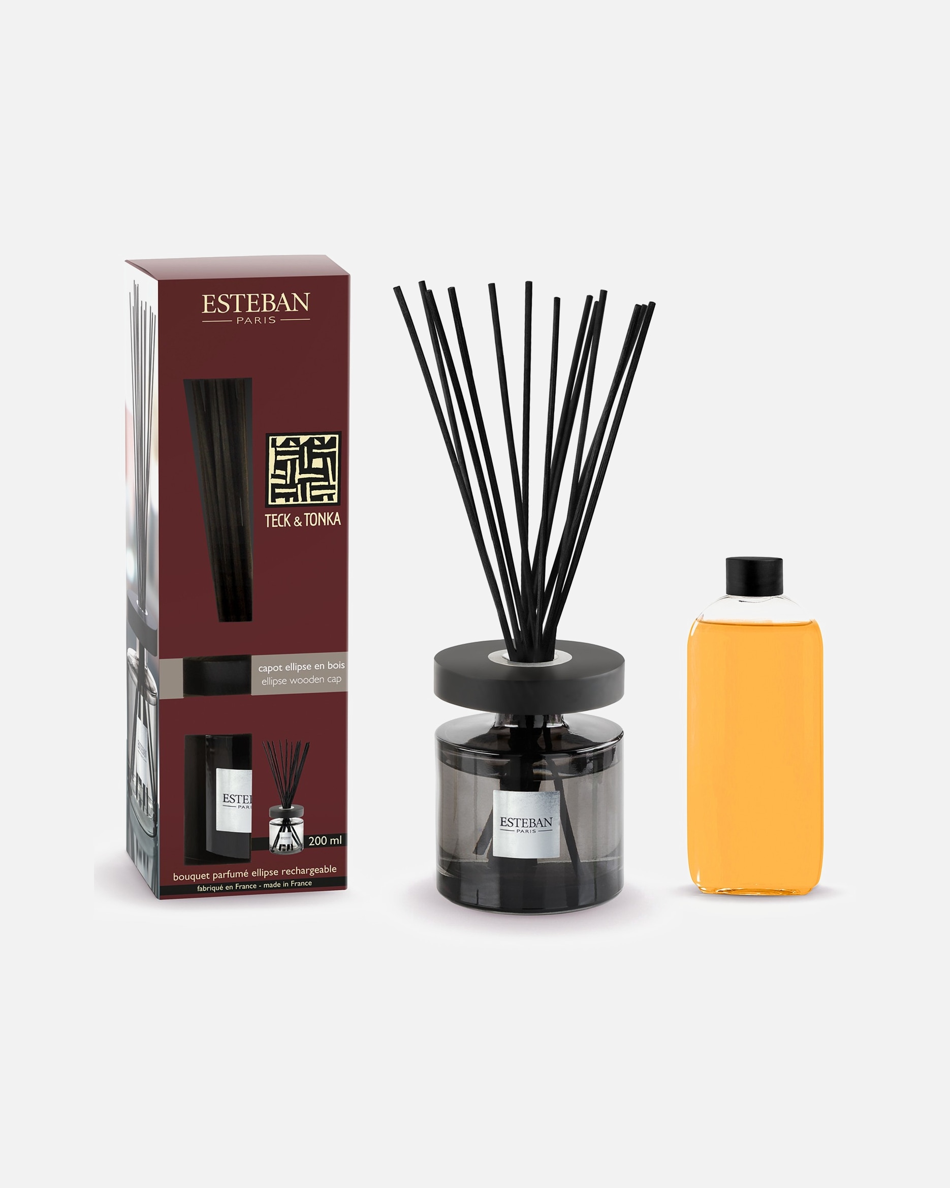 Parfum d'ambiance pour Unisexe Esteban BOUQUET PARFUMÉ ELLIPSE TECK ET TONKA 200 ml