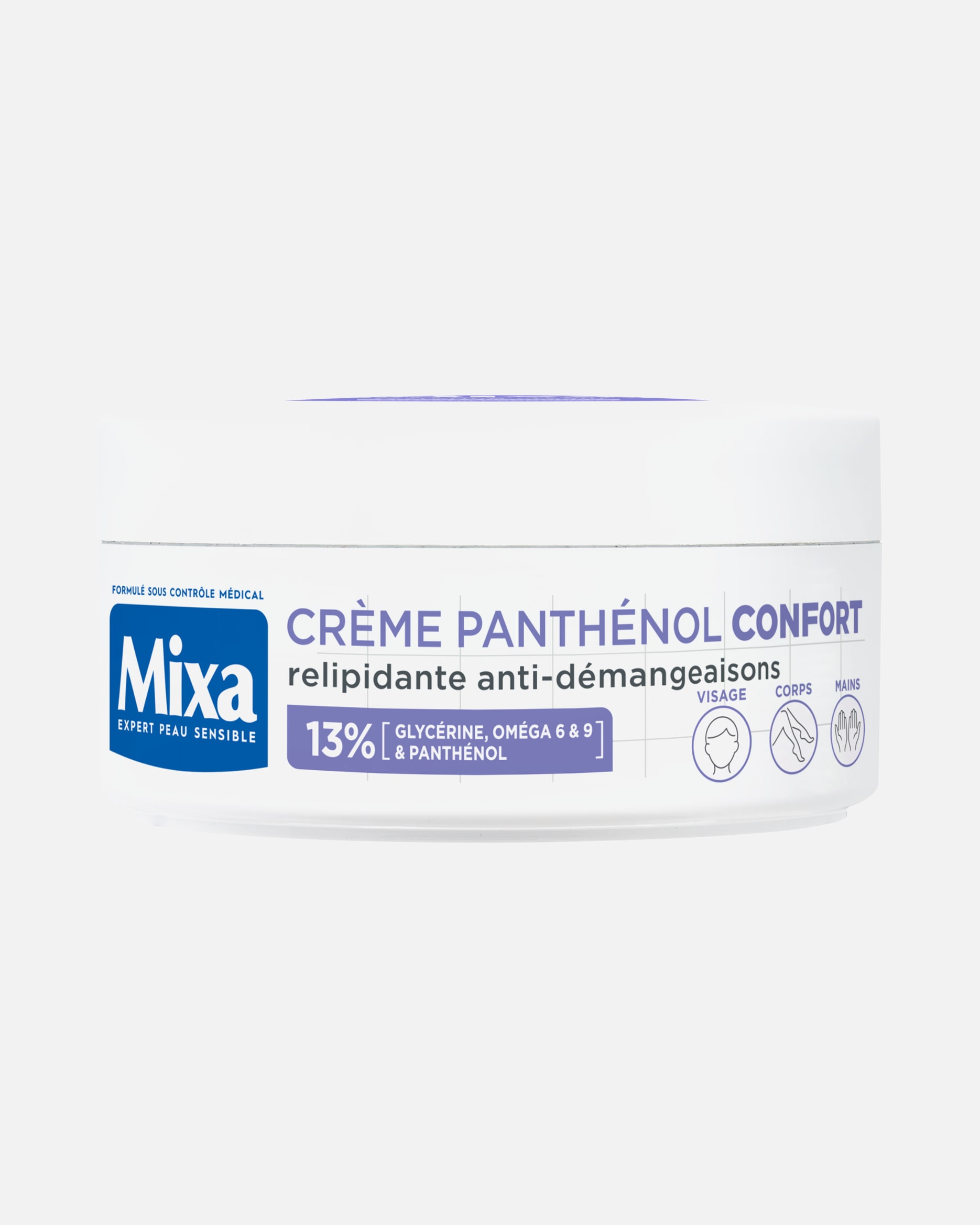 Lait pour le corps pour Unisexe Mixa Crème Nourrissante Anti-Démangeaisons 150 ml