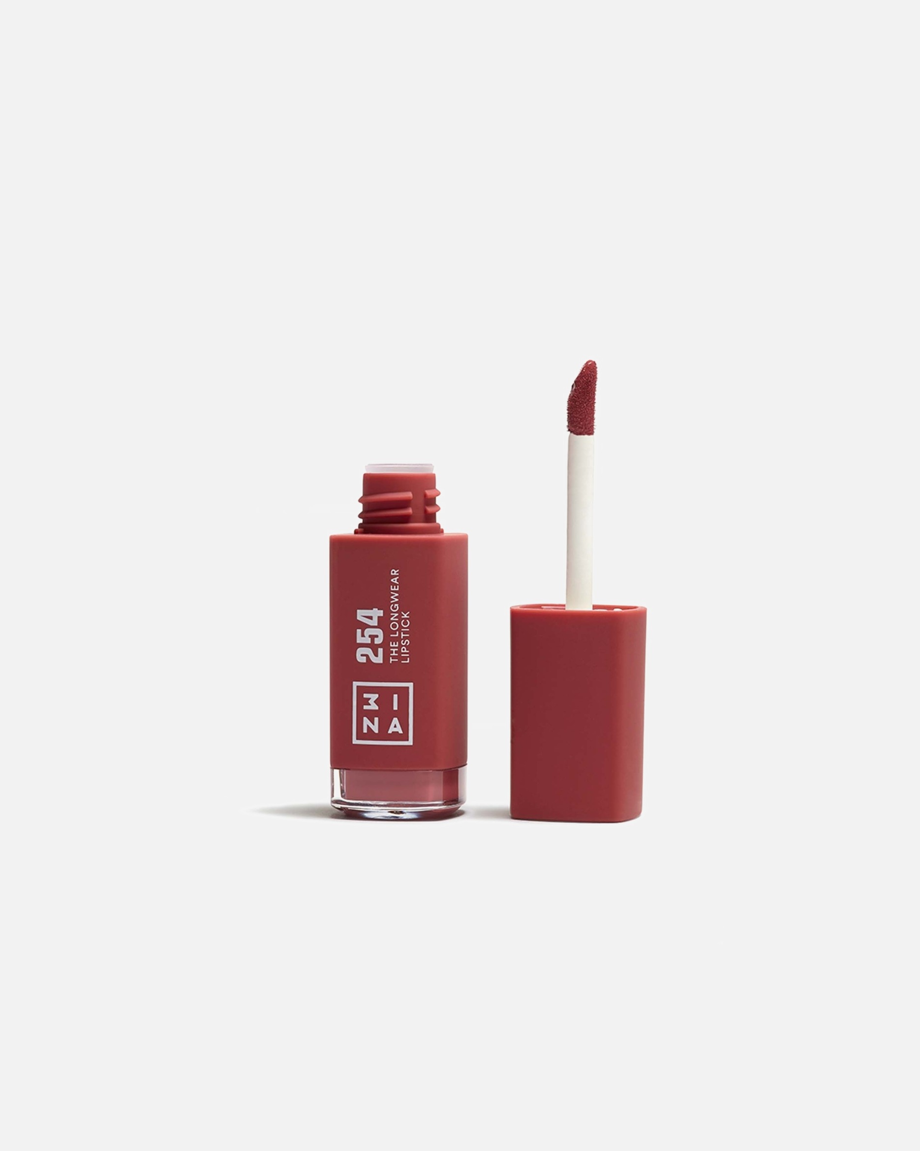 Rouge à lèvres pour Unisexe 3INA The Longwear Lipstick 254 Dark pink nude