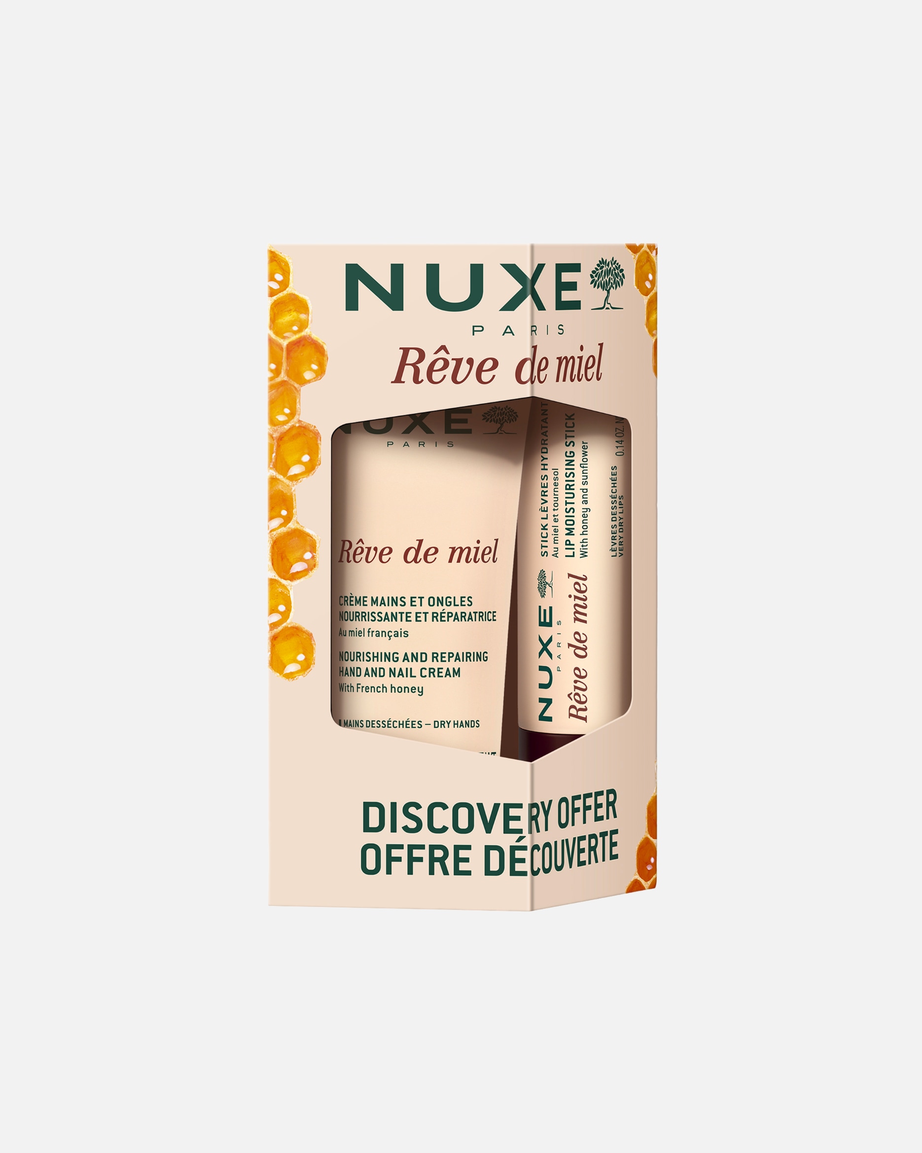 Coffret soin corps pour Femme NUXE Reve De Miel® Offre découverte mains et lèvres 1 unité