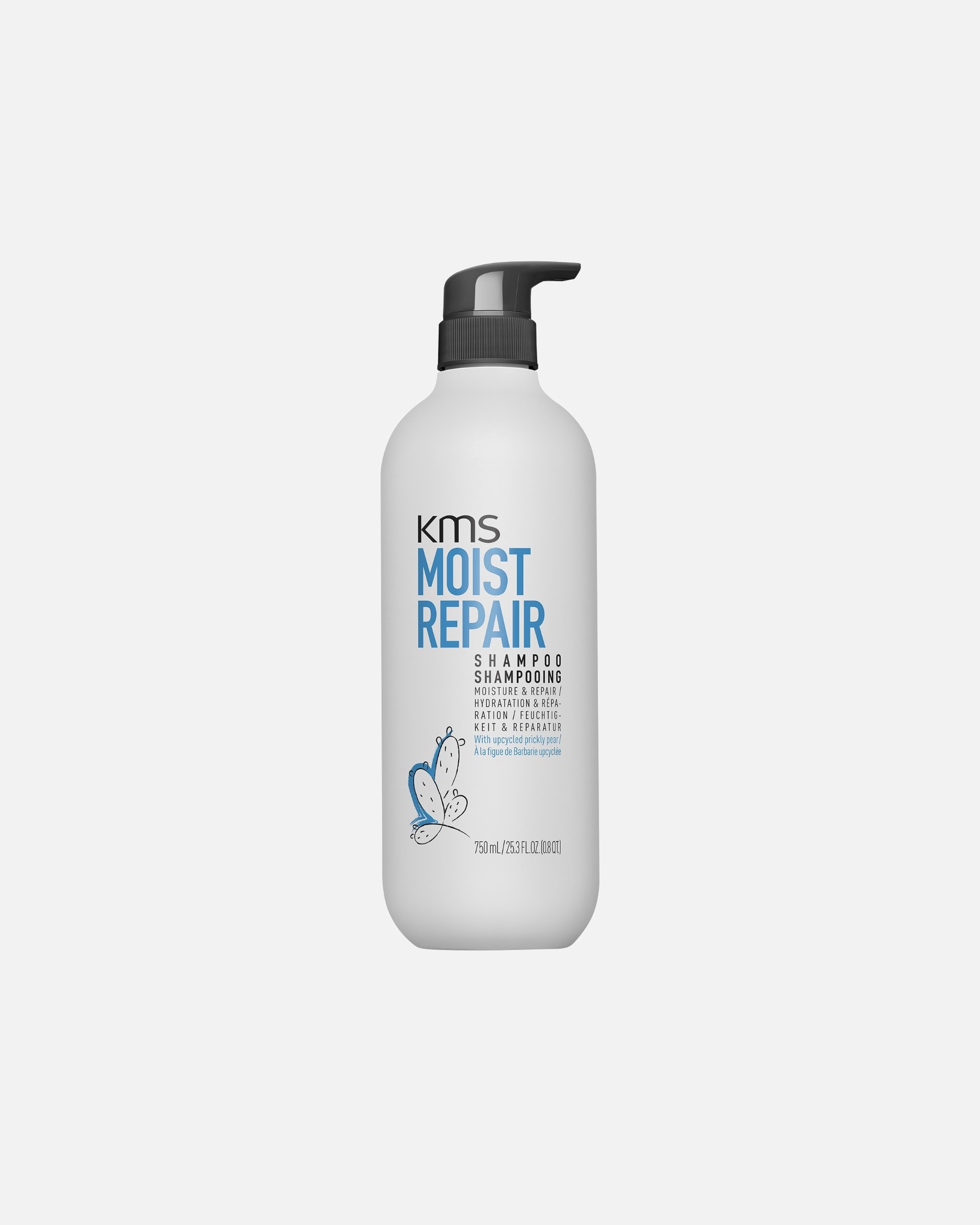 Shampooing pour Unisexe KMS Moist Repair Pouch 750 ml