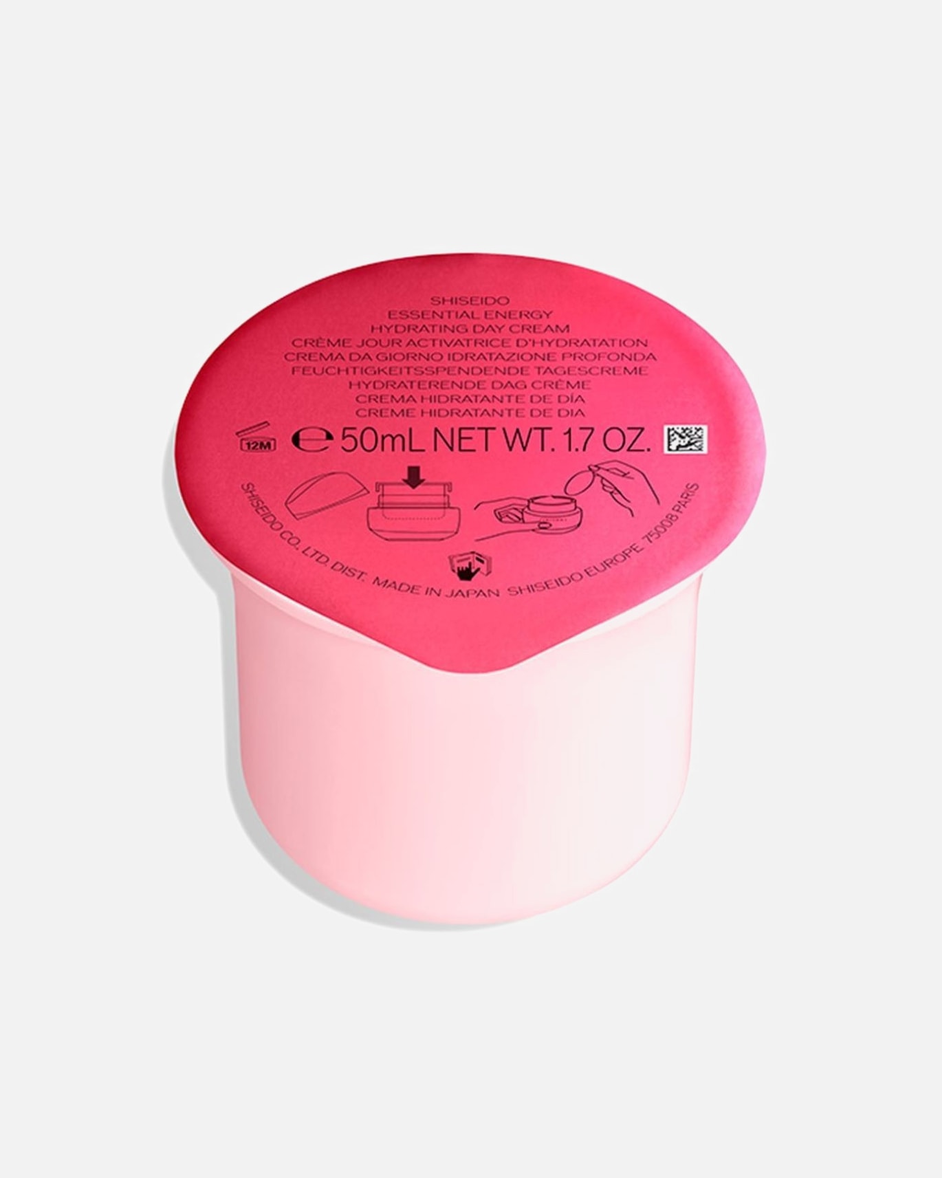 Crème de Jour pour Unisexe Shiseido ESSENTIAL ENERGY Crème Activatrice d'Hydratation SPF20 50 ml - Recharge