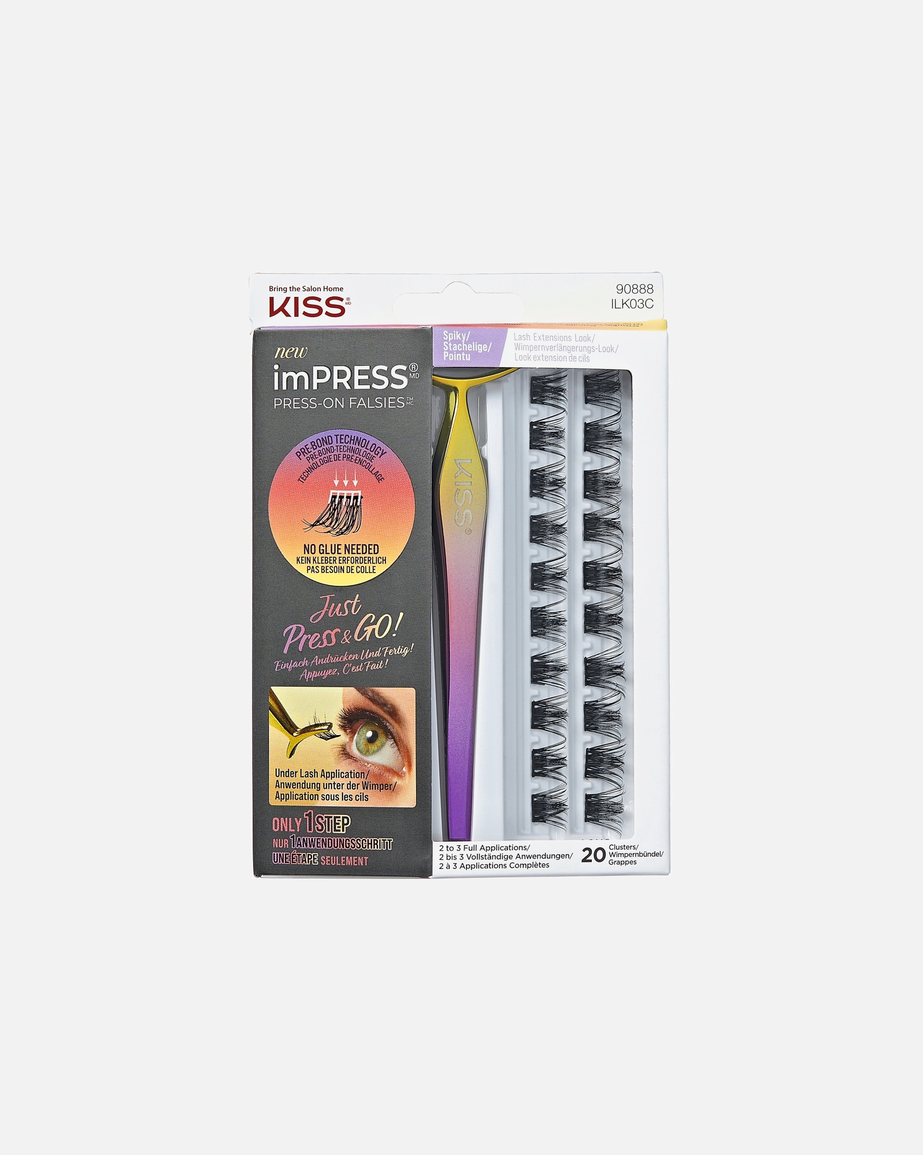 Faux-cils pour Unisexe KISS Spiky Quantité: 1