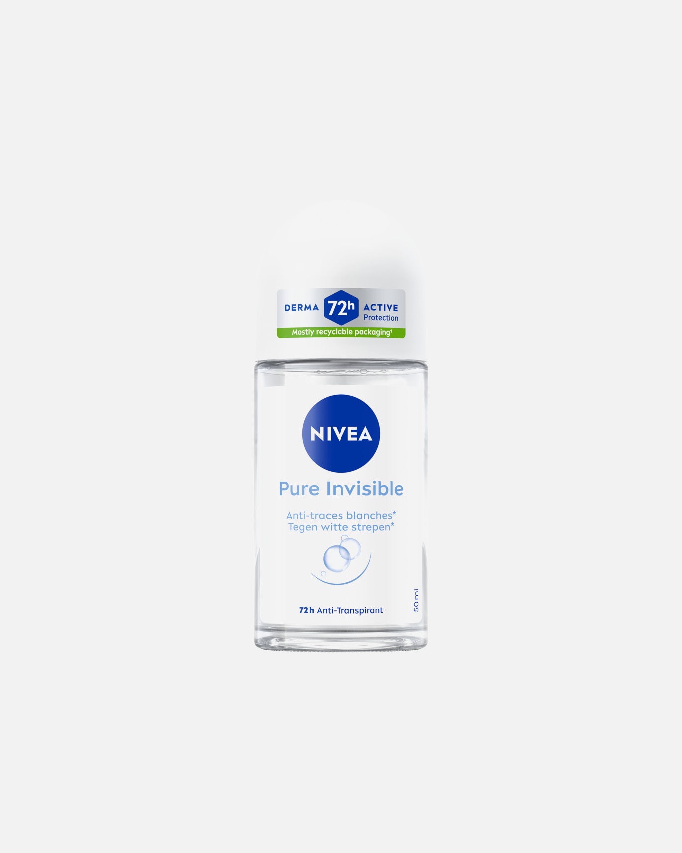 Déodorant pour Femme NIVEA Bille 72H Pure Invisible 50 ml