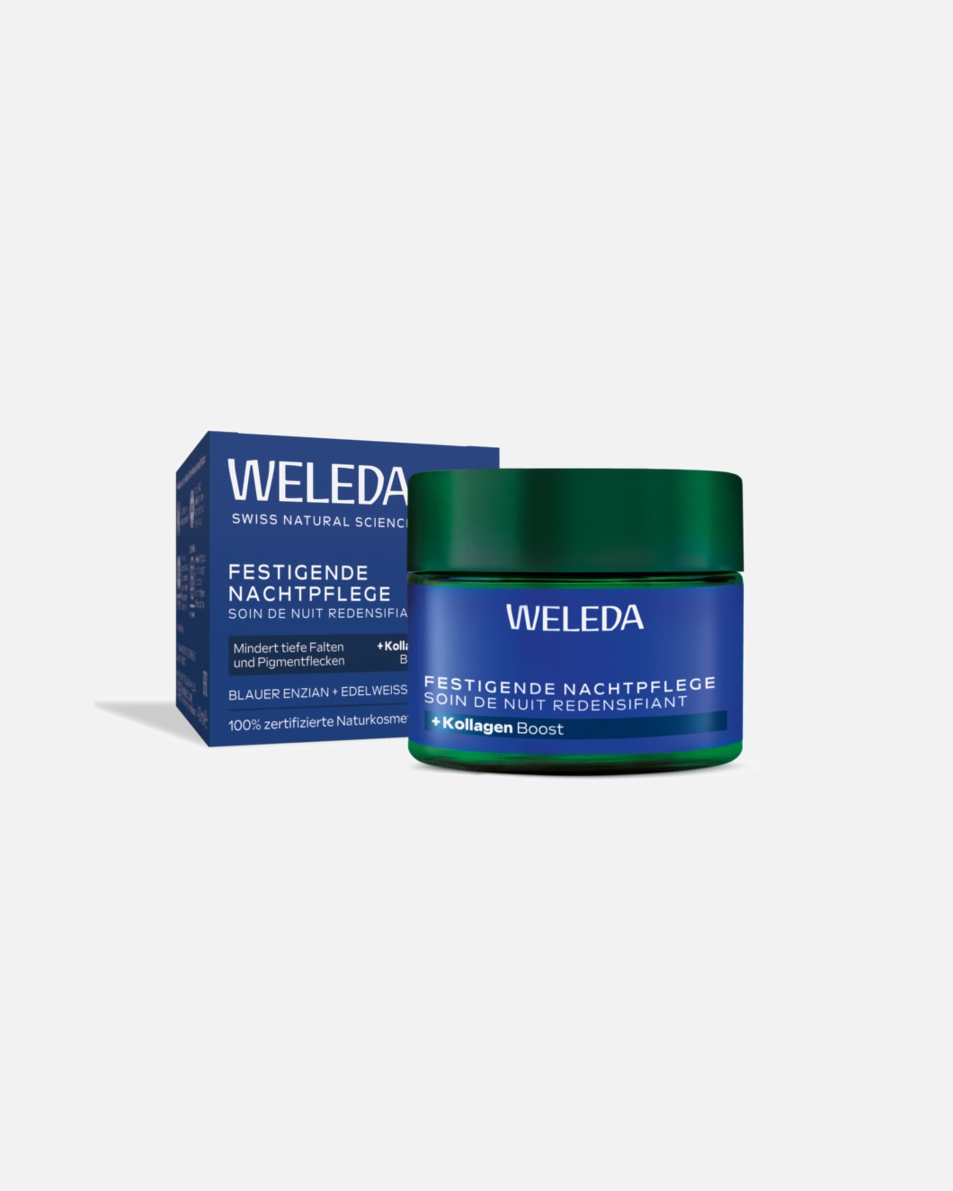 Crème de nuit pour Unisexe Weleda Soin de nuit raffermissant Blauer Gentiane & Edelweiss 40 ml