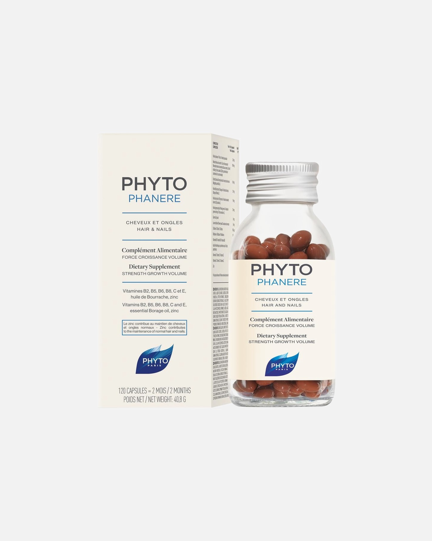 Cure cheveux pour Unisexe Phyto Phytophanere 120 capsules