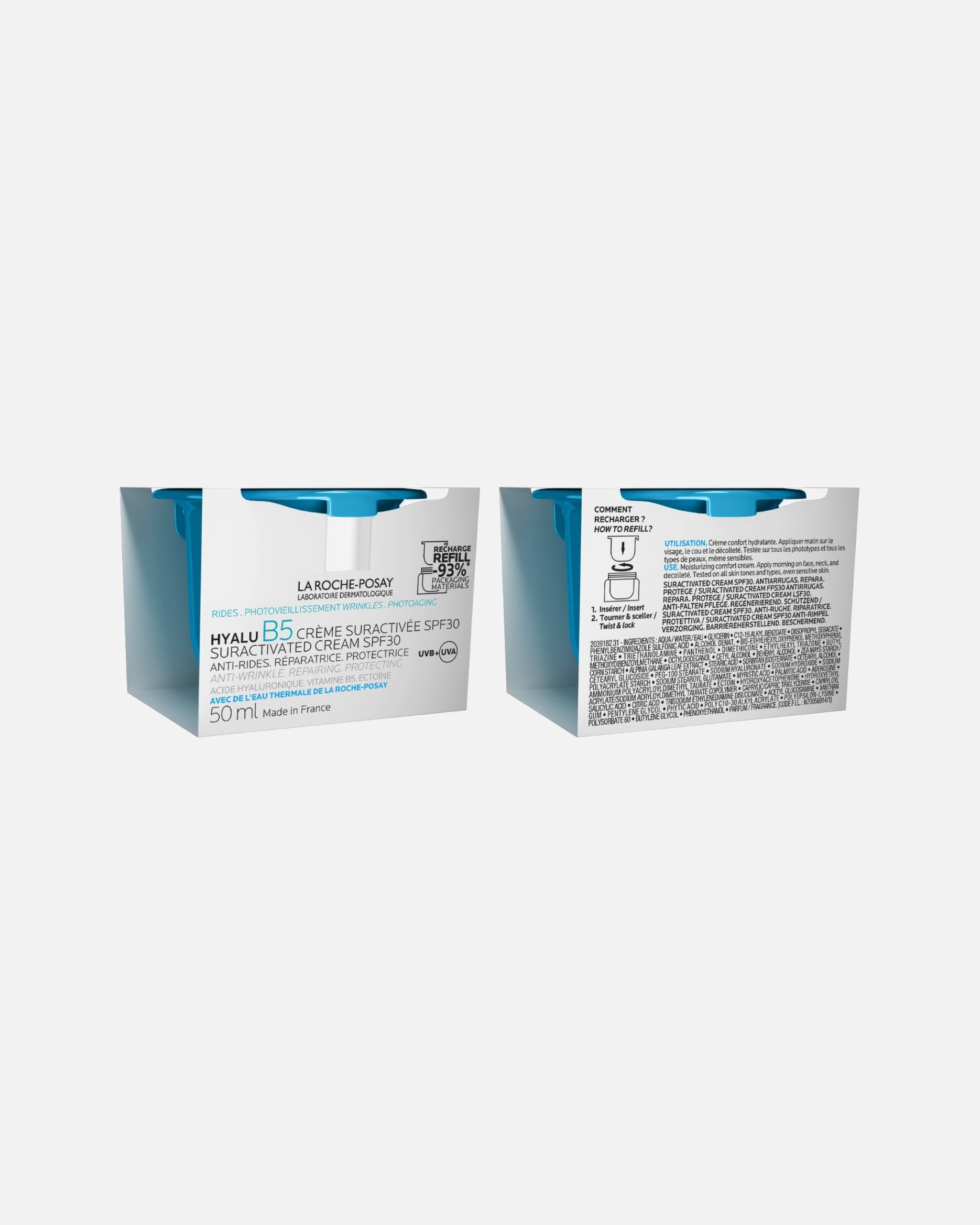 Crème de Jour pour Unisexe La Roche-Posay Hyalu B5 Crème Suractivée SPF30 50 ml - Recharge