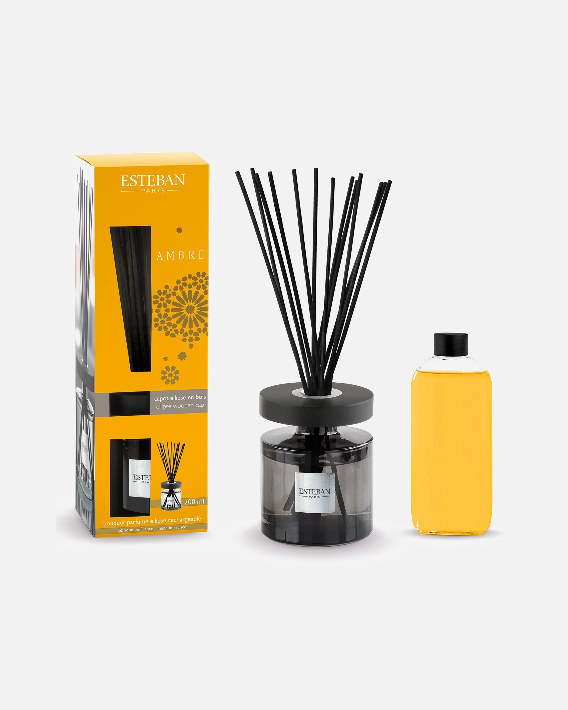 Parfum d'ambiance pour Unisexe Esteban BOUQUET PARFUMÉ ELLIPSE AMBRE 200 ml