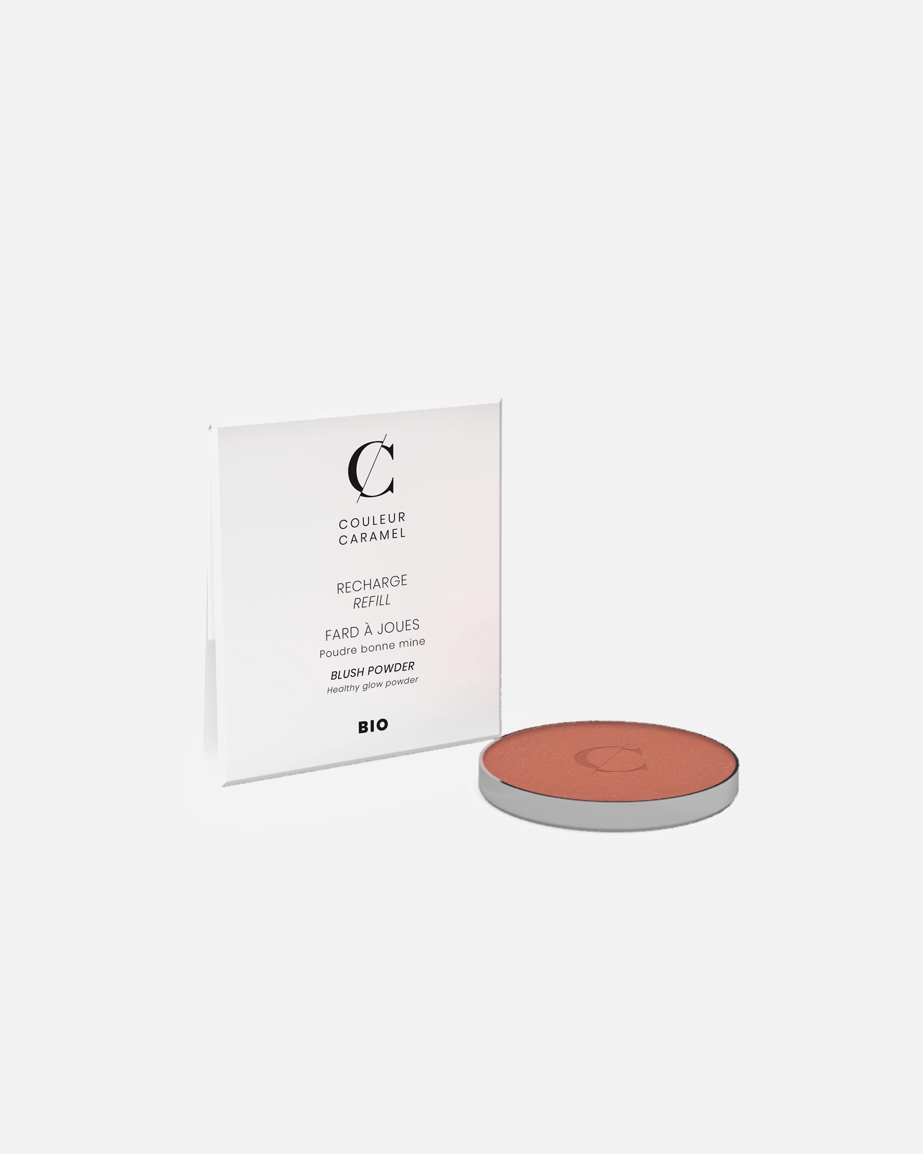 Blush pour Femme COULEUR CARAMEL RECHARGE - Fard à joues 77 - Pêche macaron