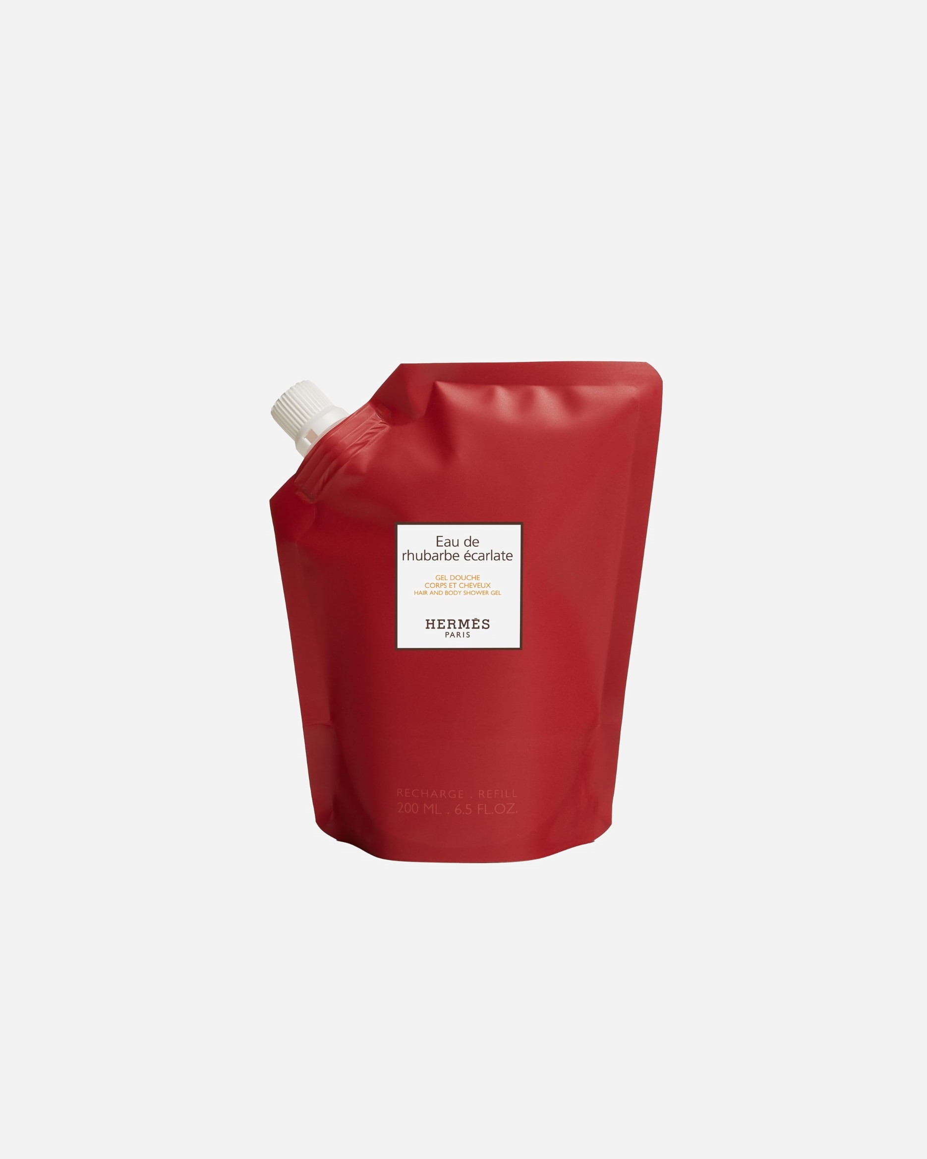 Gel douche pour Unisexe HERMÈS Eau de rhubarbe Écarlate Eau de rhubarbe écarlate 200 ml - Recharge