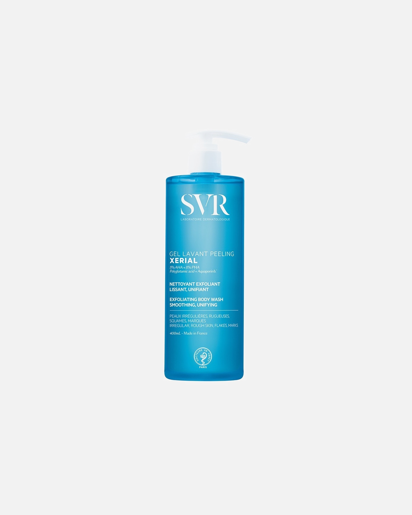 Gel pour le corps pour Unisexe SVR Xerial GEL LAVANT PEELING 400 ml