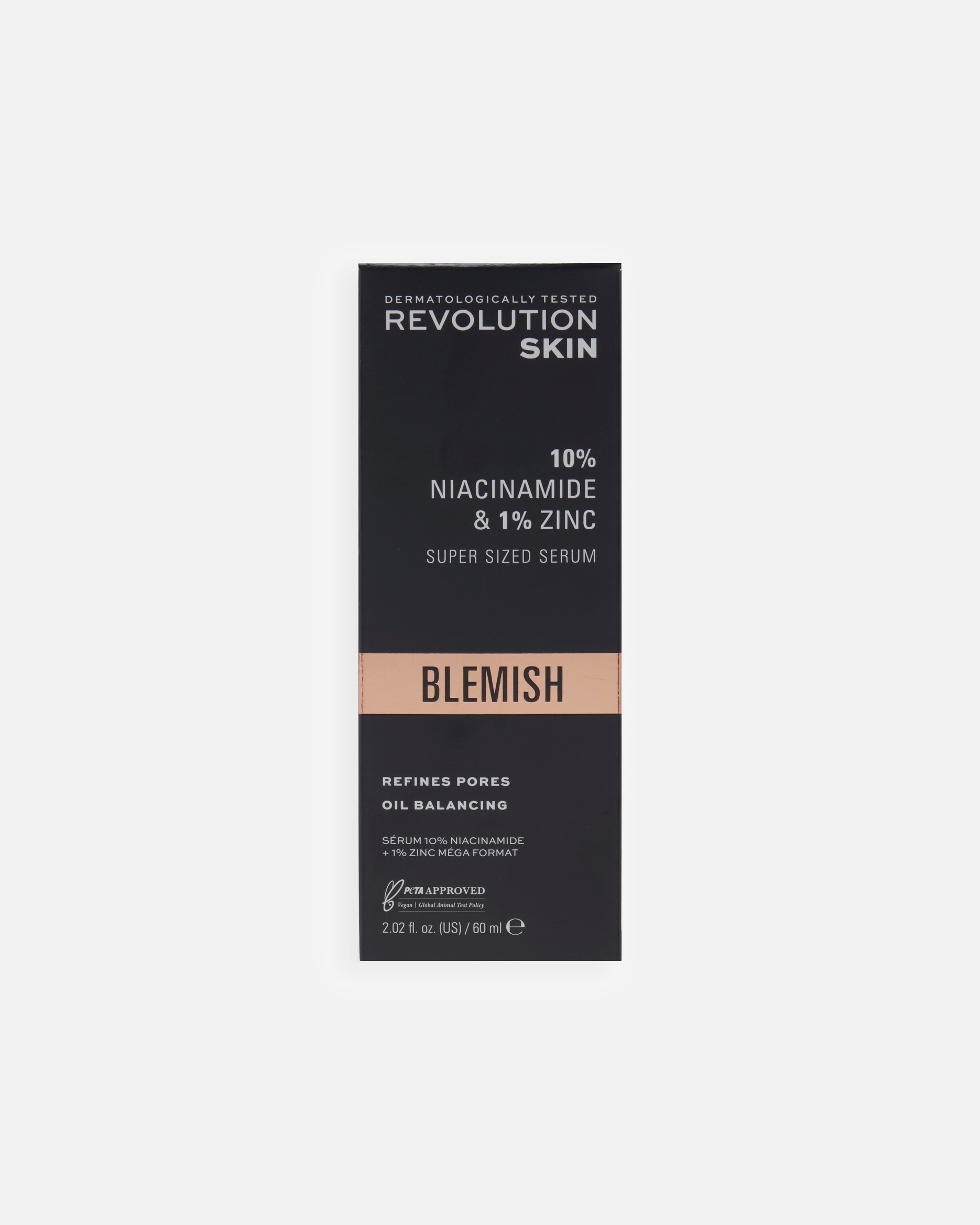 Sérum hydratant pour Unisexe Revolution Skincare 10% Niacinamide + 1% Zinc Blemish & Pore Refining Serum SUPER SIZED 60 ml