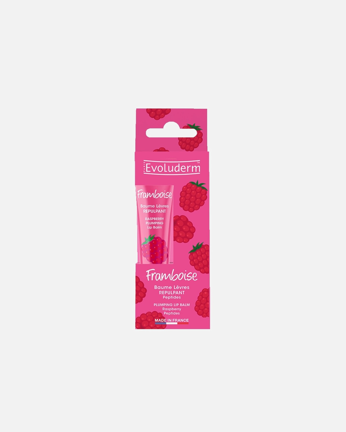 Baume à lèvres pour Unisexe Evoluderm Repulpant Framboise 15 ml