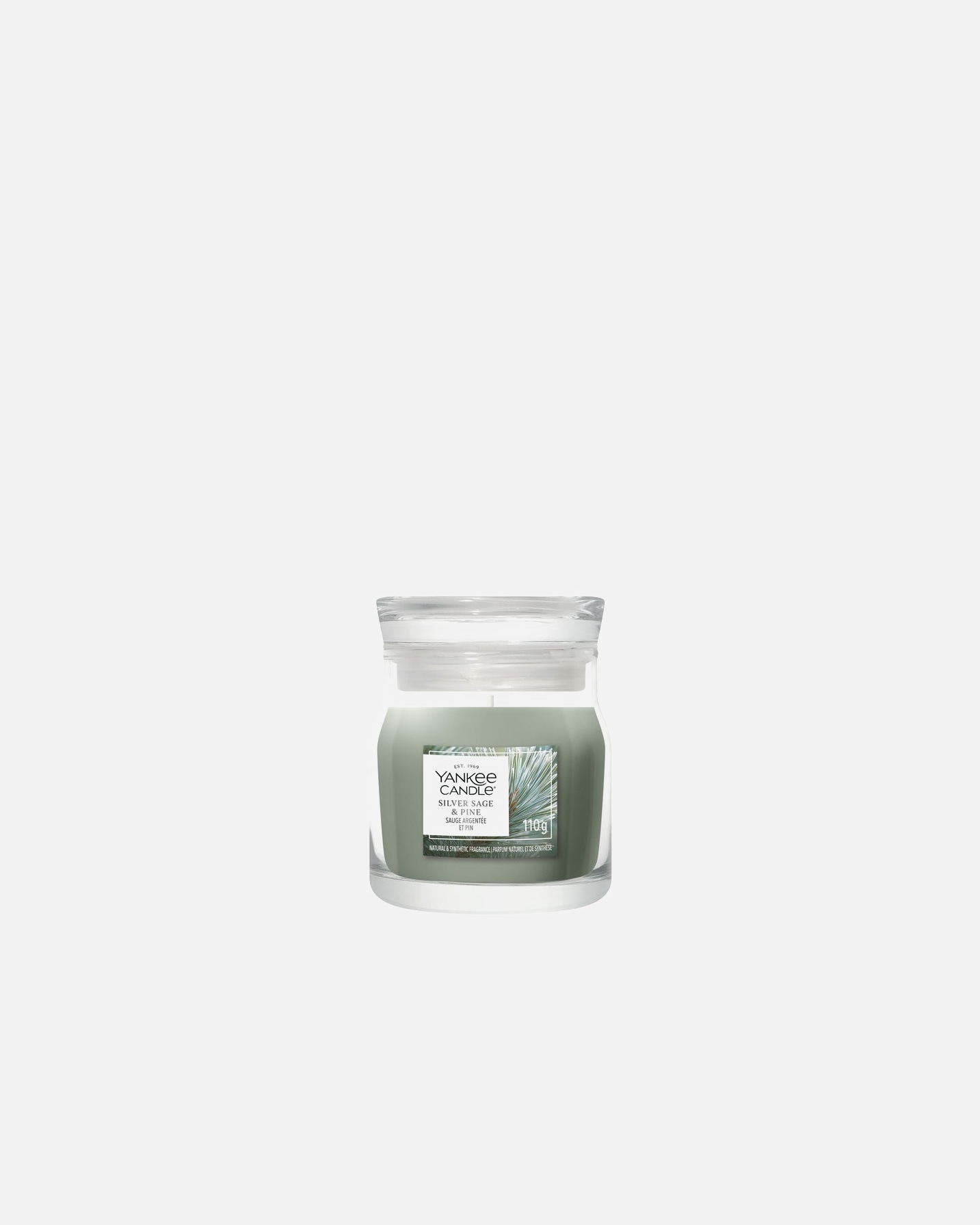 Bougie pour Unisexe YANKEE CANDLE Sauge argentée et pin 110 g