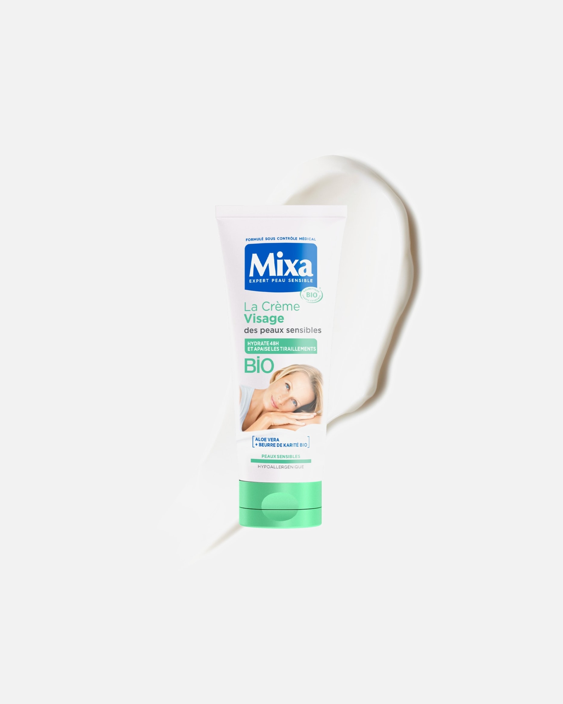 Crème de Jour pour Unisexe Mixa Expert Peau Sensible Soin Protecteur Hydratant Bio 100 ml