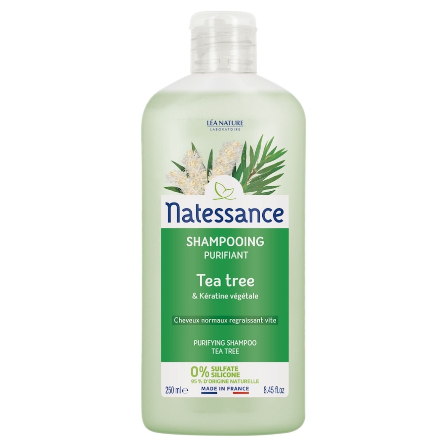Natessance - Shampooing purifiant - Tea Tree & Kératine végétale Shampoing 250 ml unisex