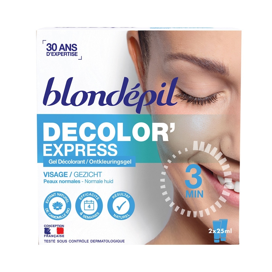 Blondépil - DÉCOLOR' EXPRESS Visage - 89% Naturel Éclaircissement et décoloration 50 ml female