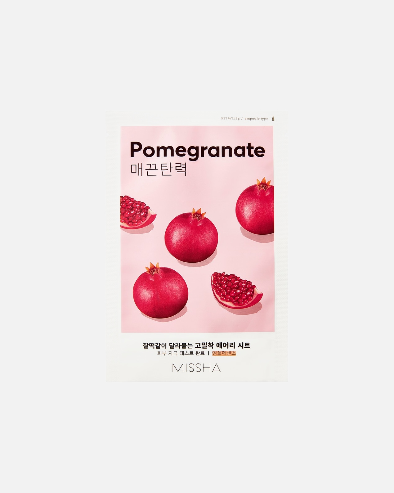 Masque hydratant pour Unisexe Missha Airy Fit Mask Pomegranate 19 Grammes