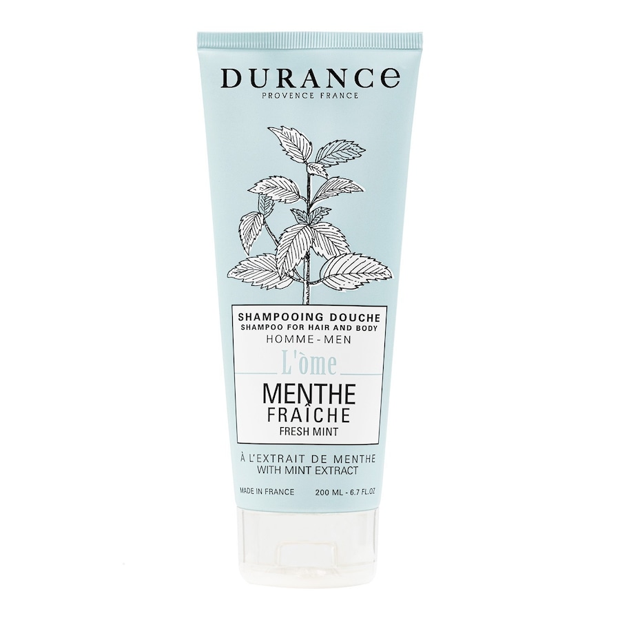 Durance - Shampooing Douche Menthe Fraîche à l'extrait de Menthe 200 mL Shampoing 200 ml male
