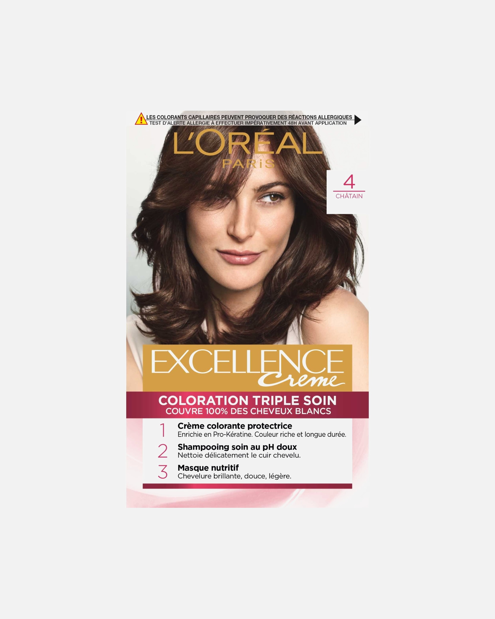 Coloration cheveux pour Femme L’Oréal Paris Excellence Crème Coloration 04 - Châtain
