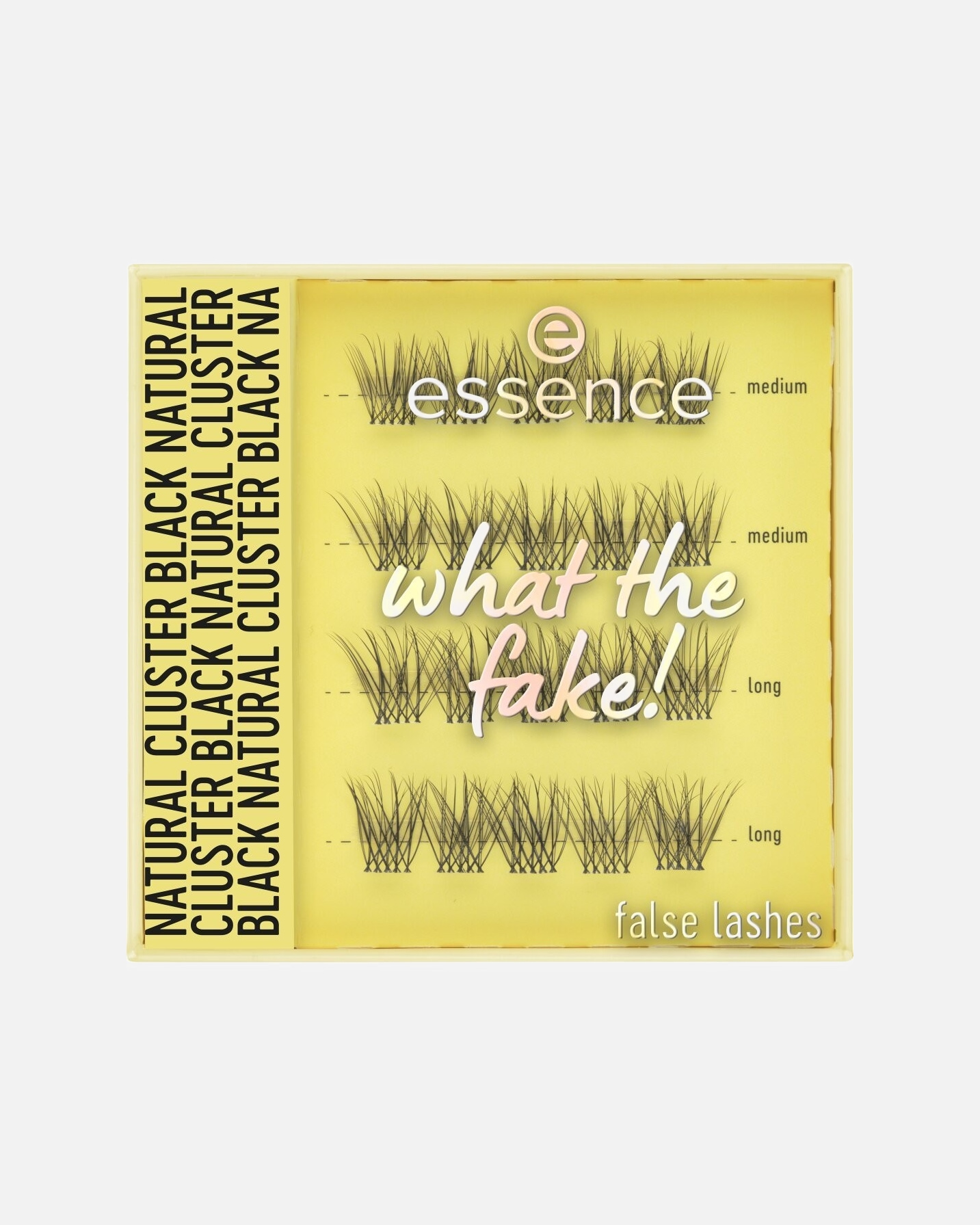 Faux-cils pour Unisexe Essence what the fake! 06, natural cluster black