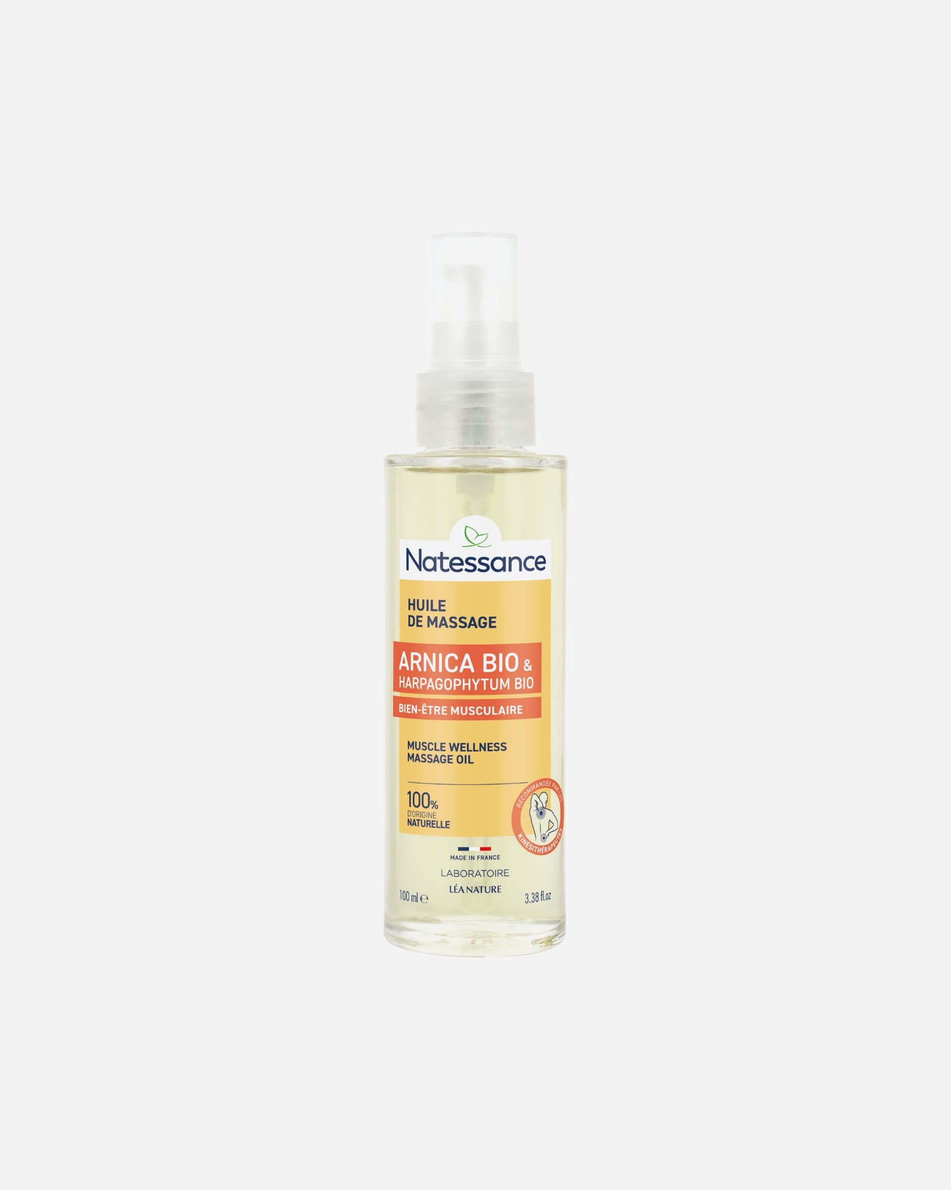 Huile pour le corps pour Unisexe Natessance Default Brand Line Huile de massage à l'Arnica bio 100 ml