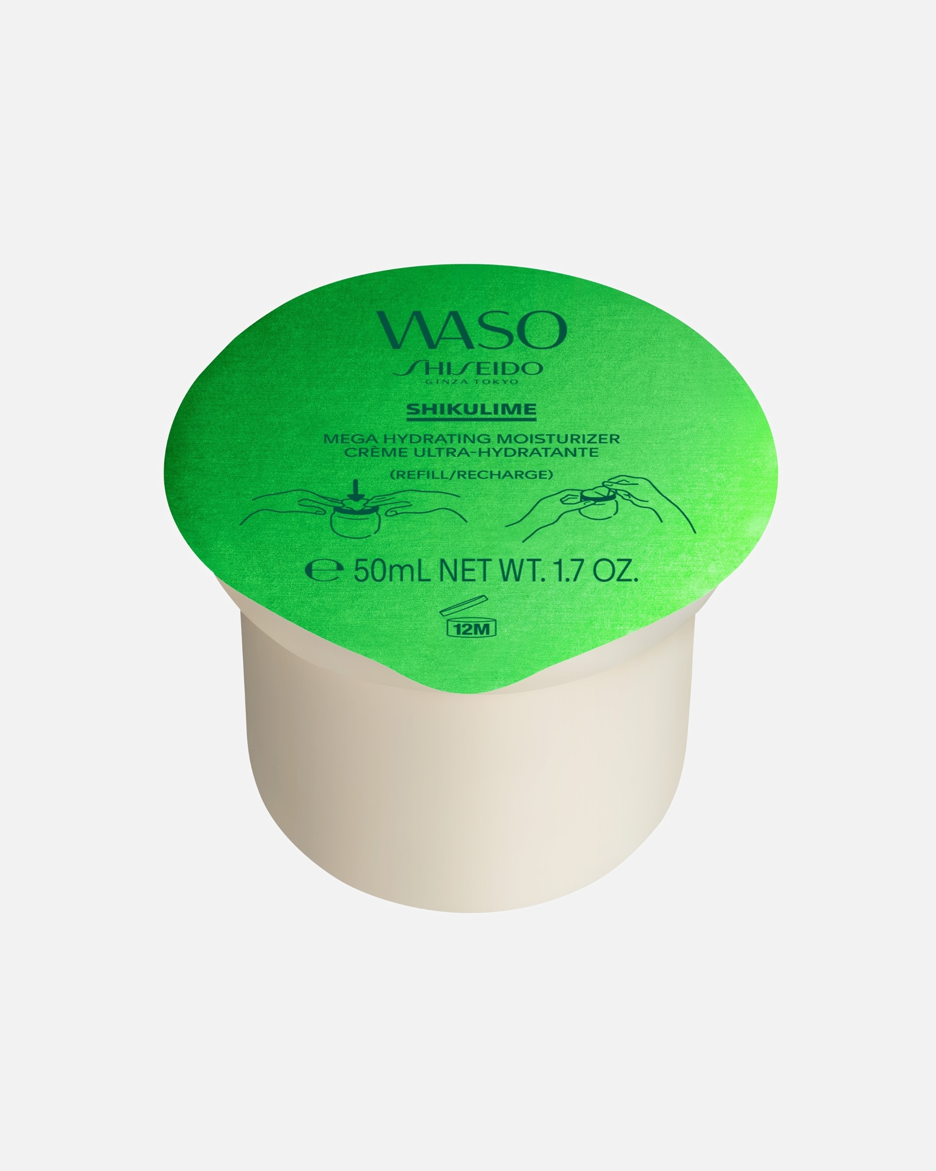 Crème de Jour pour Unisexe Shiseido WASO Shikulime Crème Ultra-Hydratante 50 ml - Refill