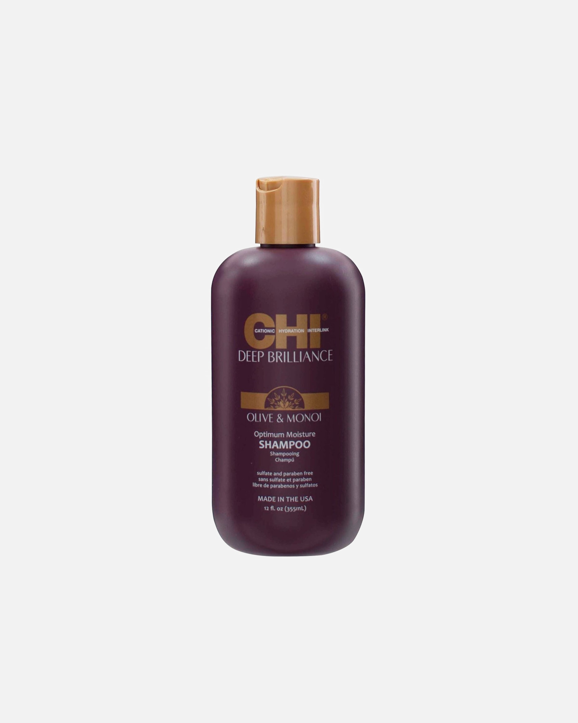 Shampooing pour Unisexe CHI Deep Brilliance Olive & Monoi Optimum Moisture Shampoo 355 ml
