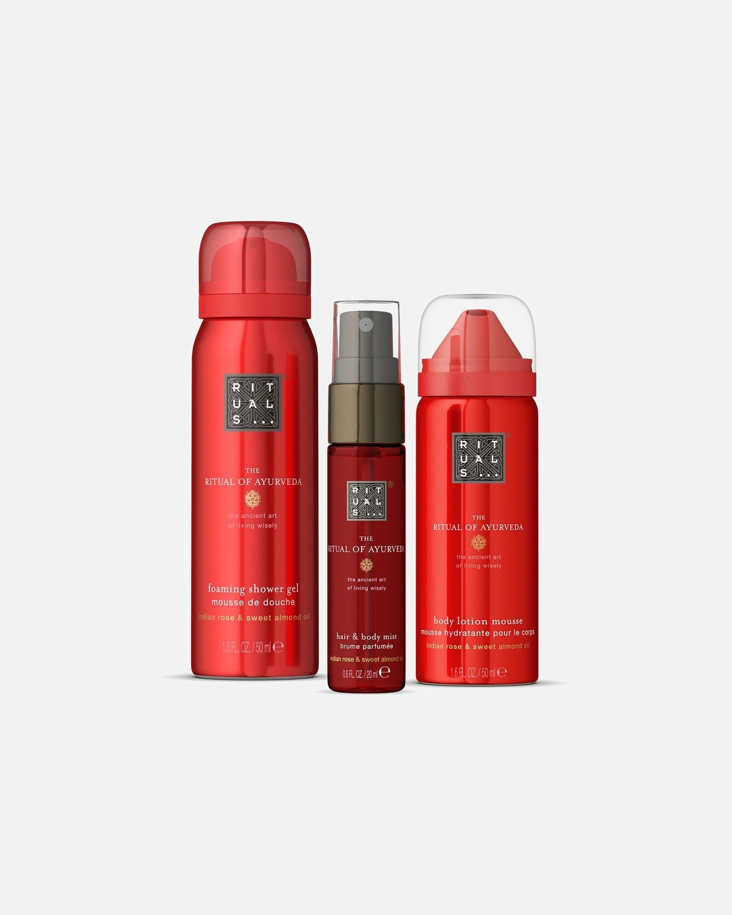 Coffret soin corps pour Femme Rituals The Ritual of Ayurveda Mini Coffret Trio Corps & Bain 1 unité