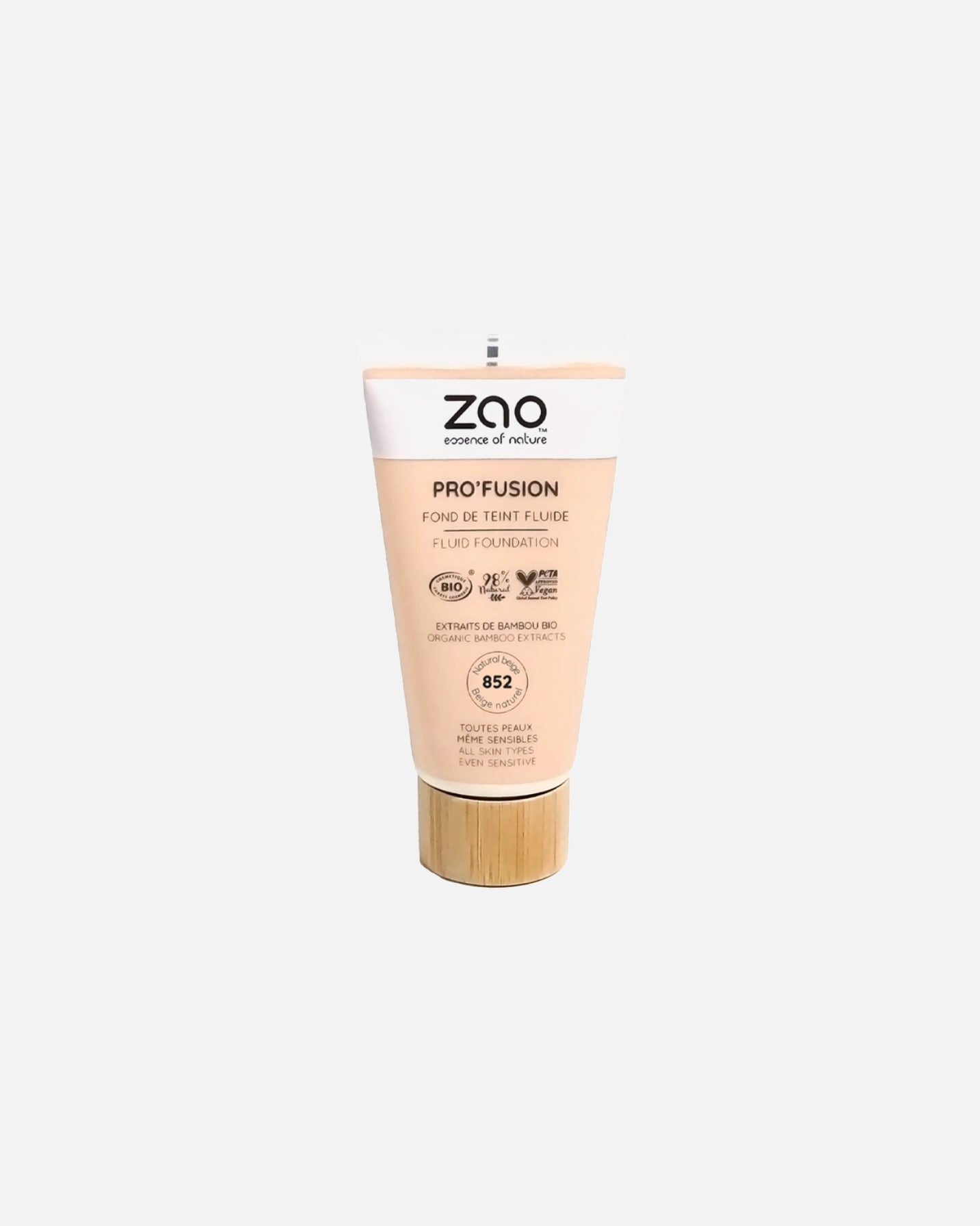 Fond de teint pour Unisexe ZAO Pro'Fusion 852 Beige naturel ***