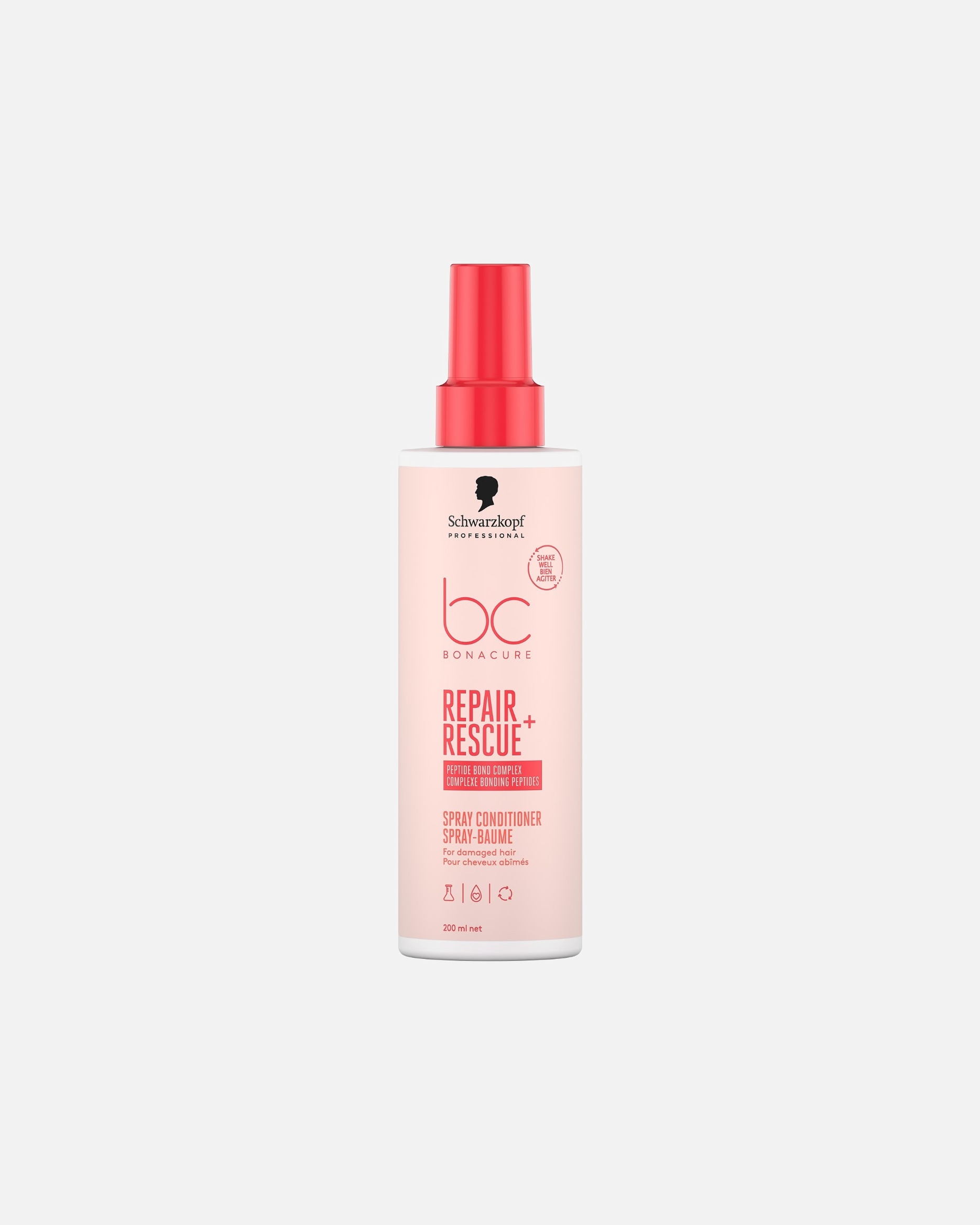 Spray cheveux pour Unisexe Schwarzkopf Professional BC BONACURE Repair Rescue Spray-Baume Réparateur 200 ml