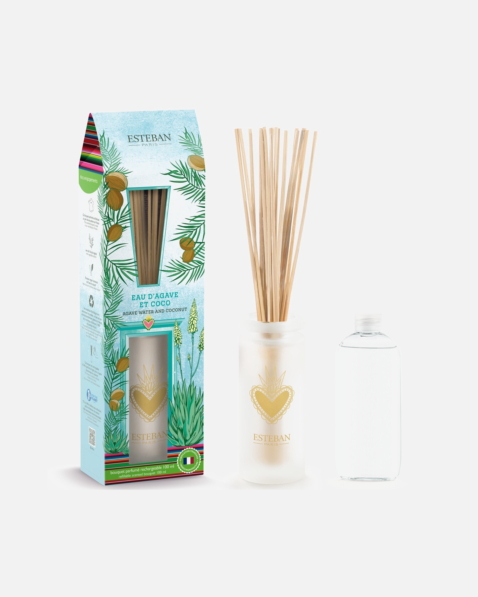 Parfum d'ambiance pour Unisexe Esteban BOUQUET PARFUMÉ EAU D'AGAVE COCO 100 ml