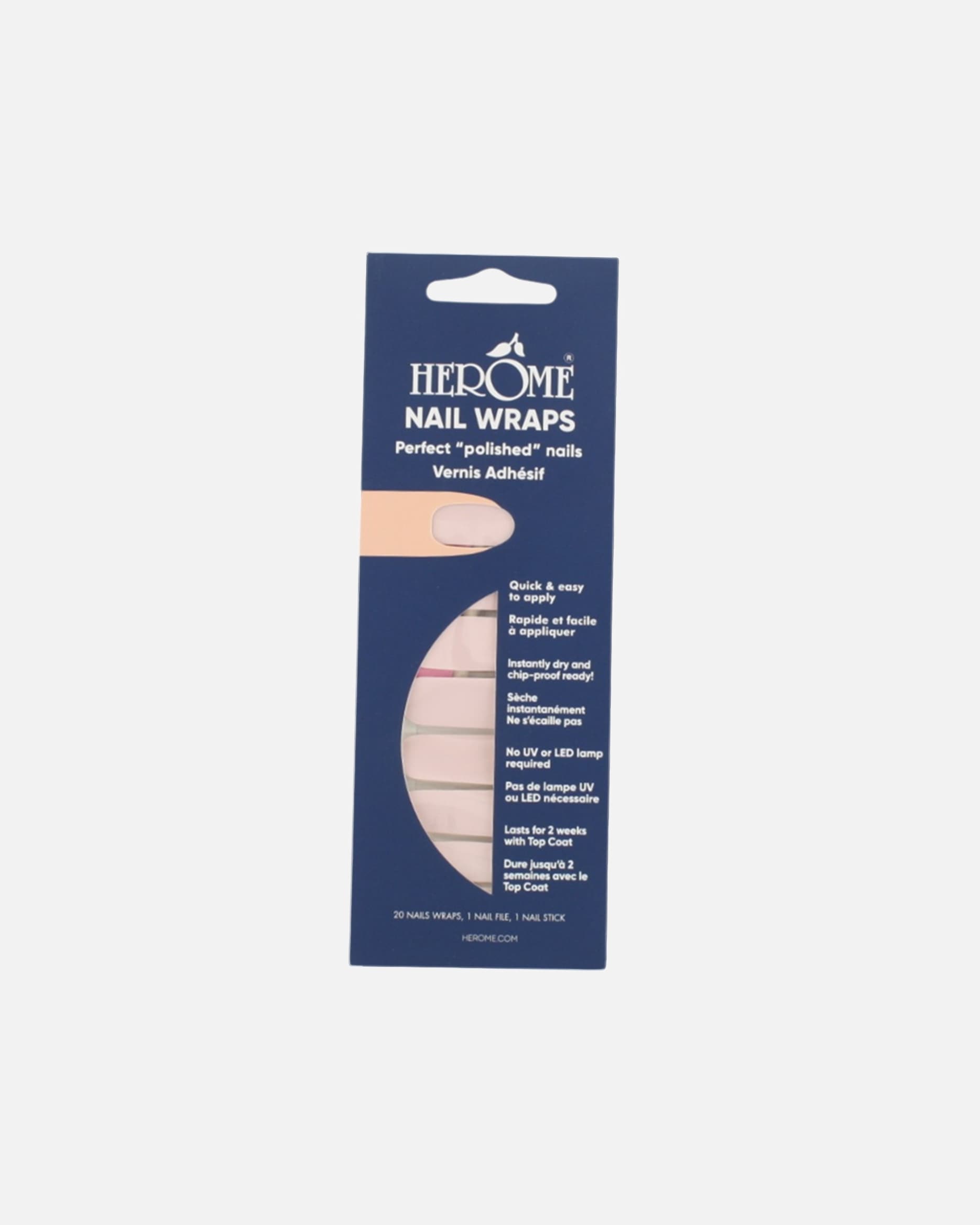 Vernis pour Unisexe Herome Cosmetics Nail Wraps powdered pink