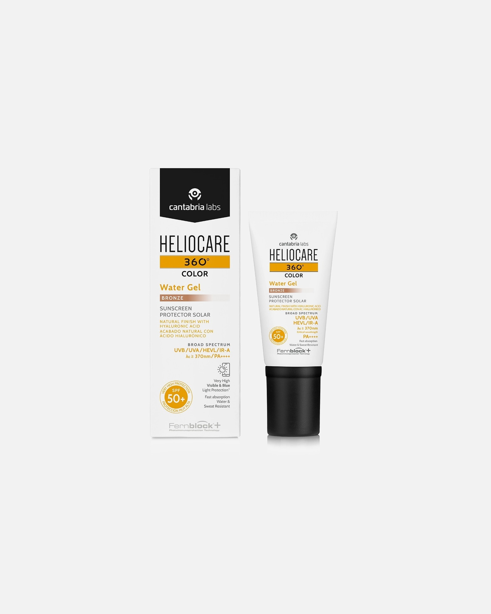 Crème solaire pour Unisexe HELIOCARE 360º Color Water Gel SPF50+ Bronze