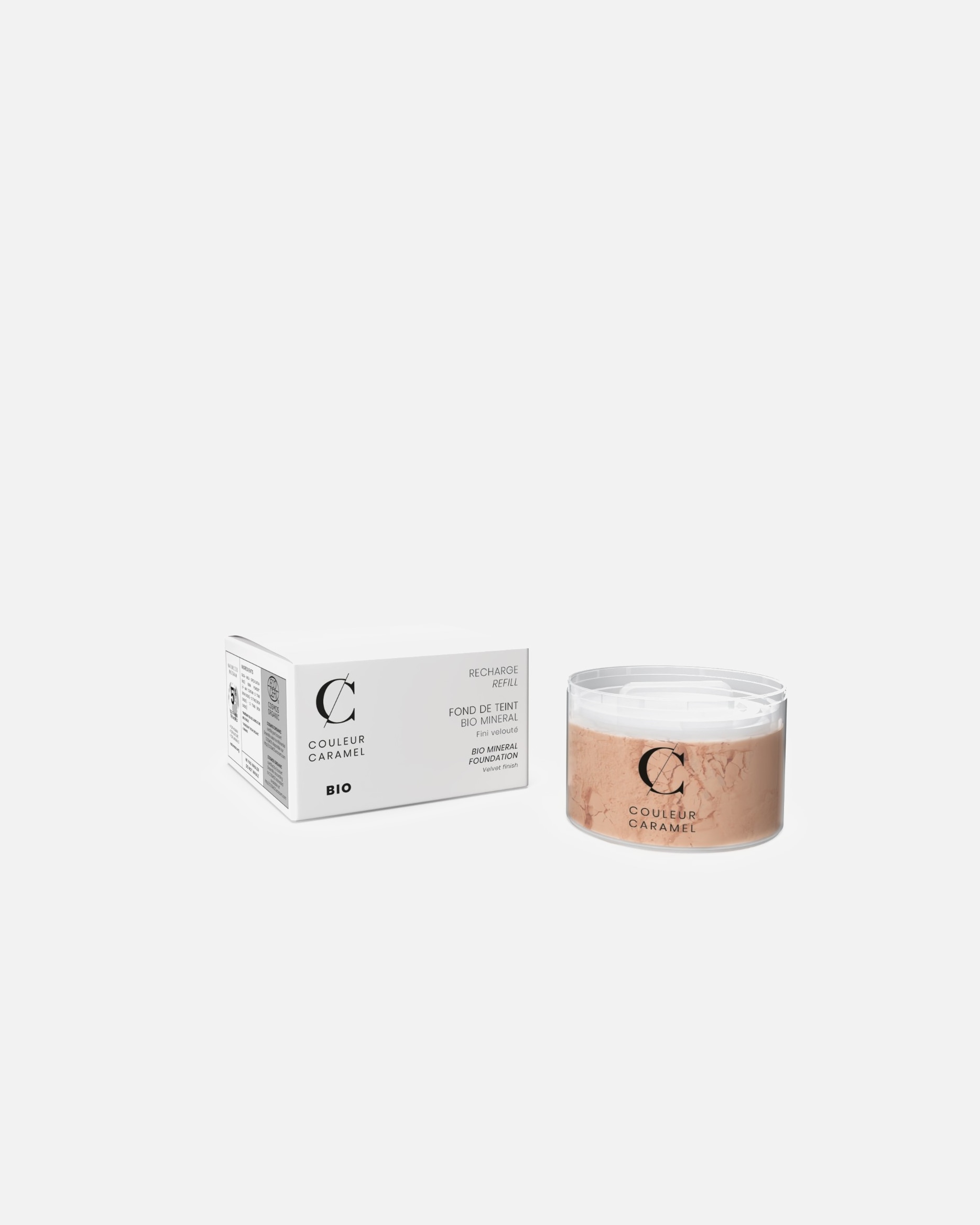 Fond de teint pour Unisexe COULEUR CARAMEL Recharge - Fond de teint BIO MINERAL 23 - Beige abricot