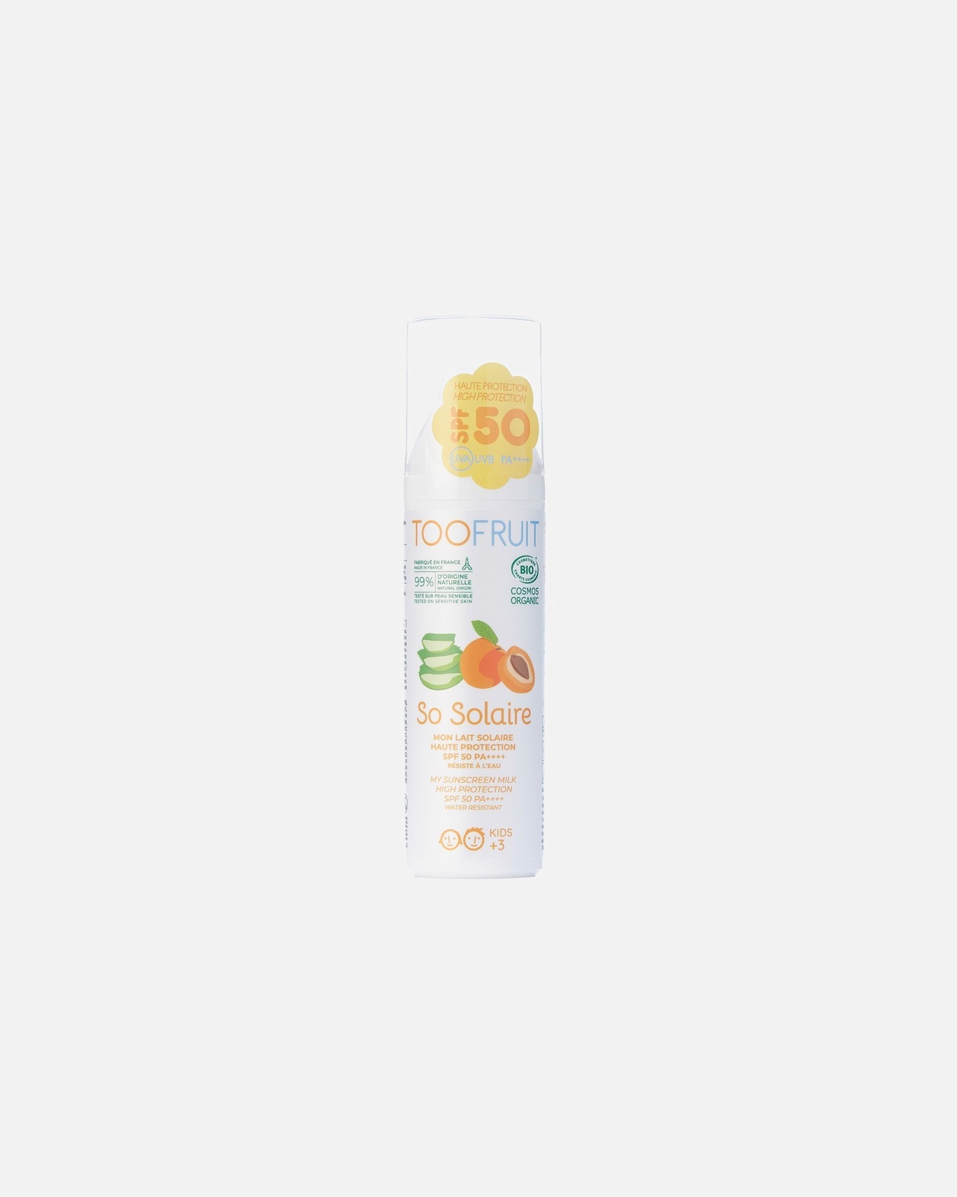 Protection solaire pour enfants pour Unisexe Toofruit So Solaire lait SPF50 100 ml