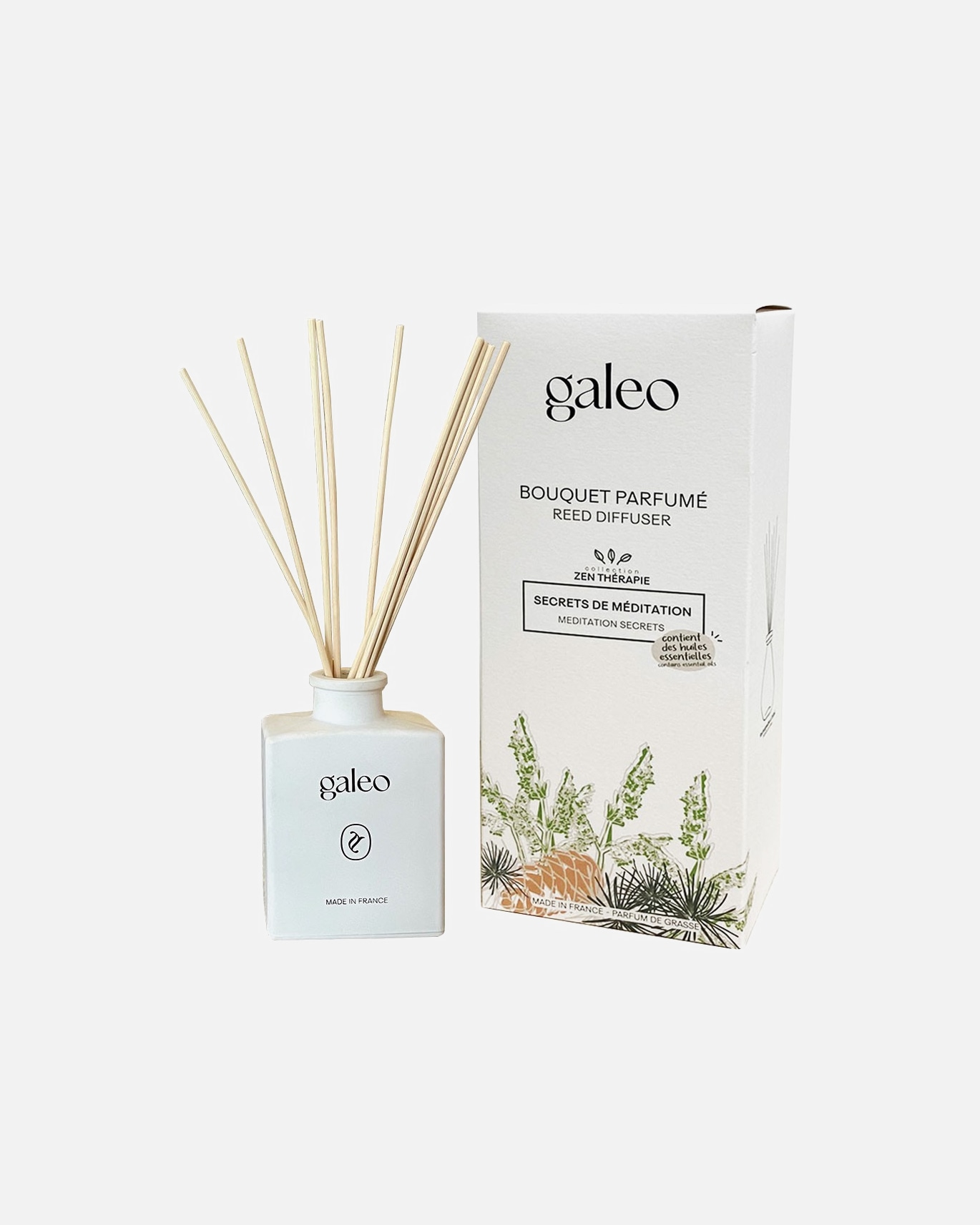 Parfum d'ambiance pour Unisexe Galeo BOUQUET PARFUMÉ AUX HUILES ESSENTIELLES SECRET DE MÉDITATION 100 ml