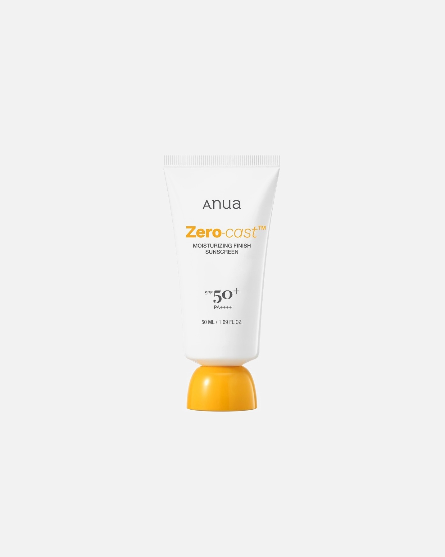 Crème solaire pour le visage pour Unisexe Anua Zero-Cast Crème Solaire Hydratante Fini SPF50 50 ml
