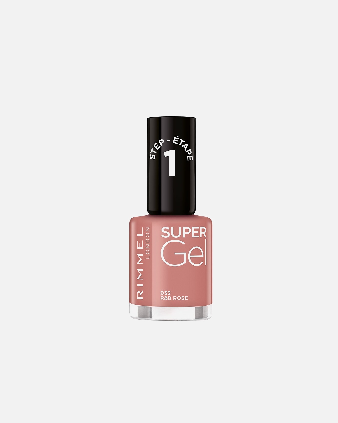 Vernis pour Femme Rimmel London SUPER GEL Vernis à ongles 033 R&B ROSE 12ML