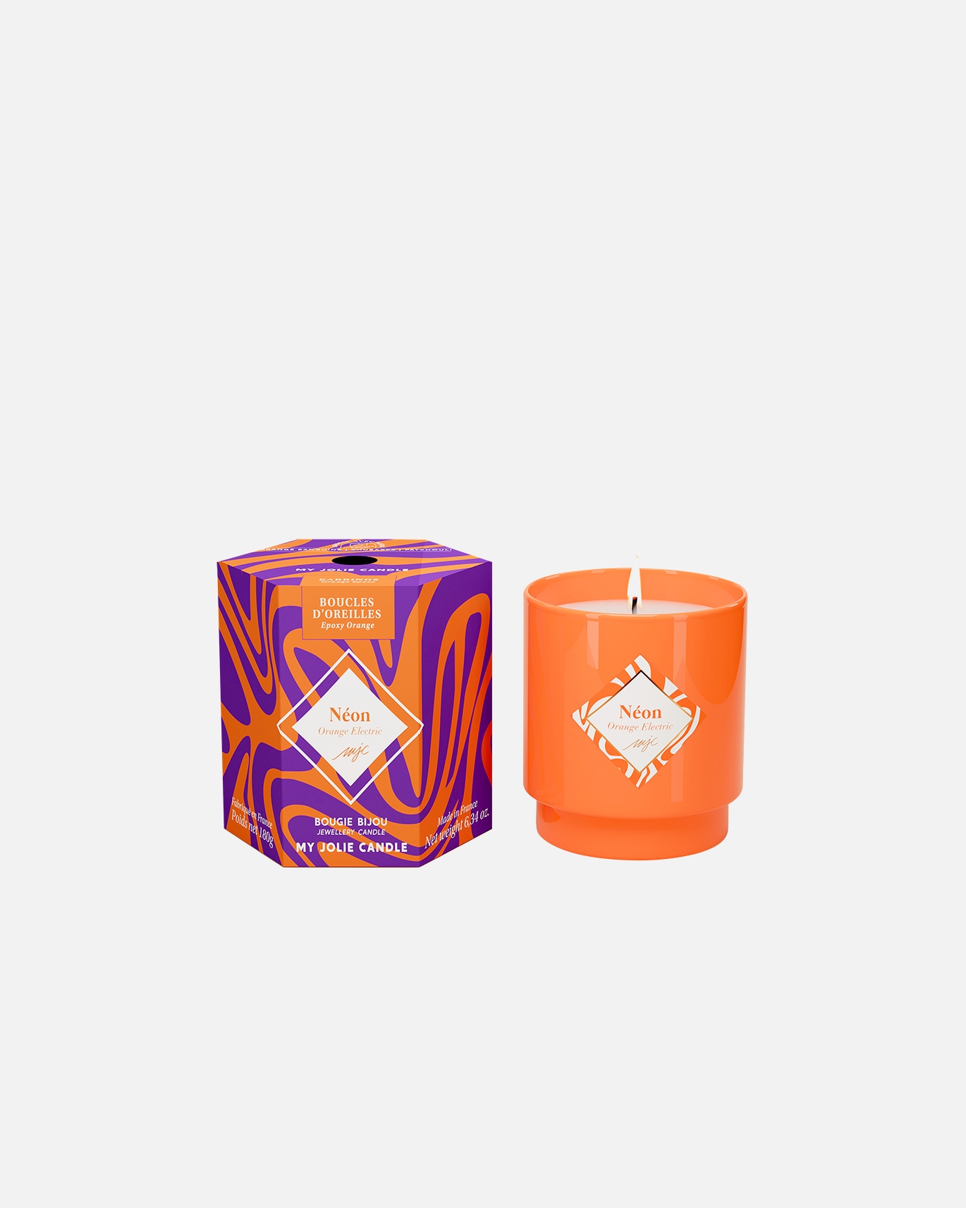 Bougie pour Unisexe MY JOLIE CANDLE Default Brand Line neon orange electric 1 unité