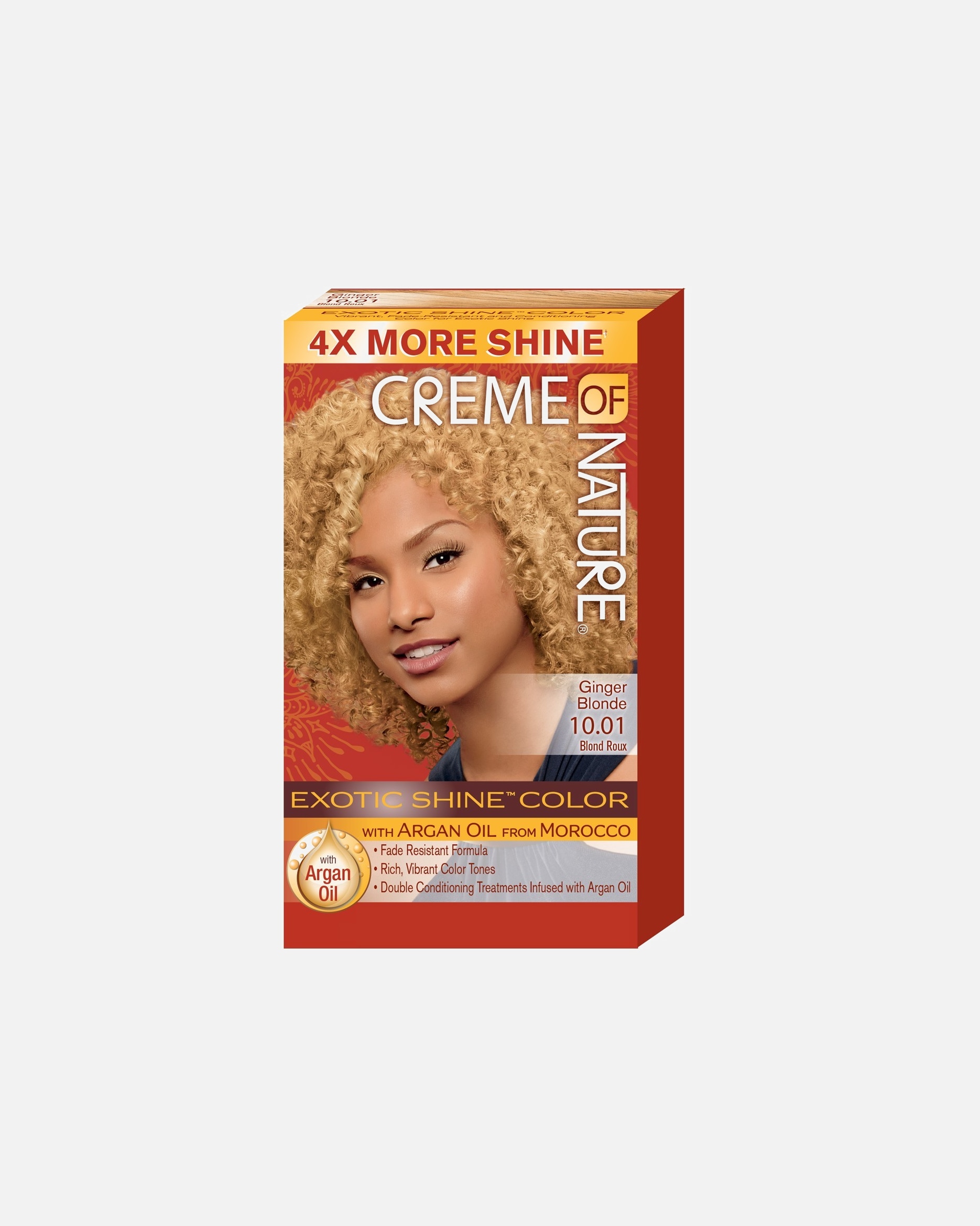 Coloration cheveux pour Unisexe Creme of Nature Argan 10.01 GINGER BLONDE
