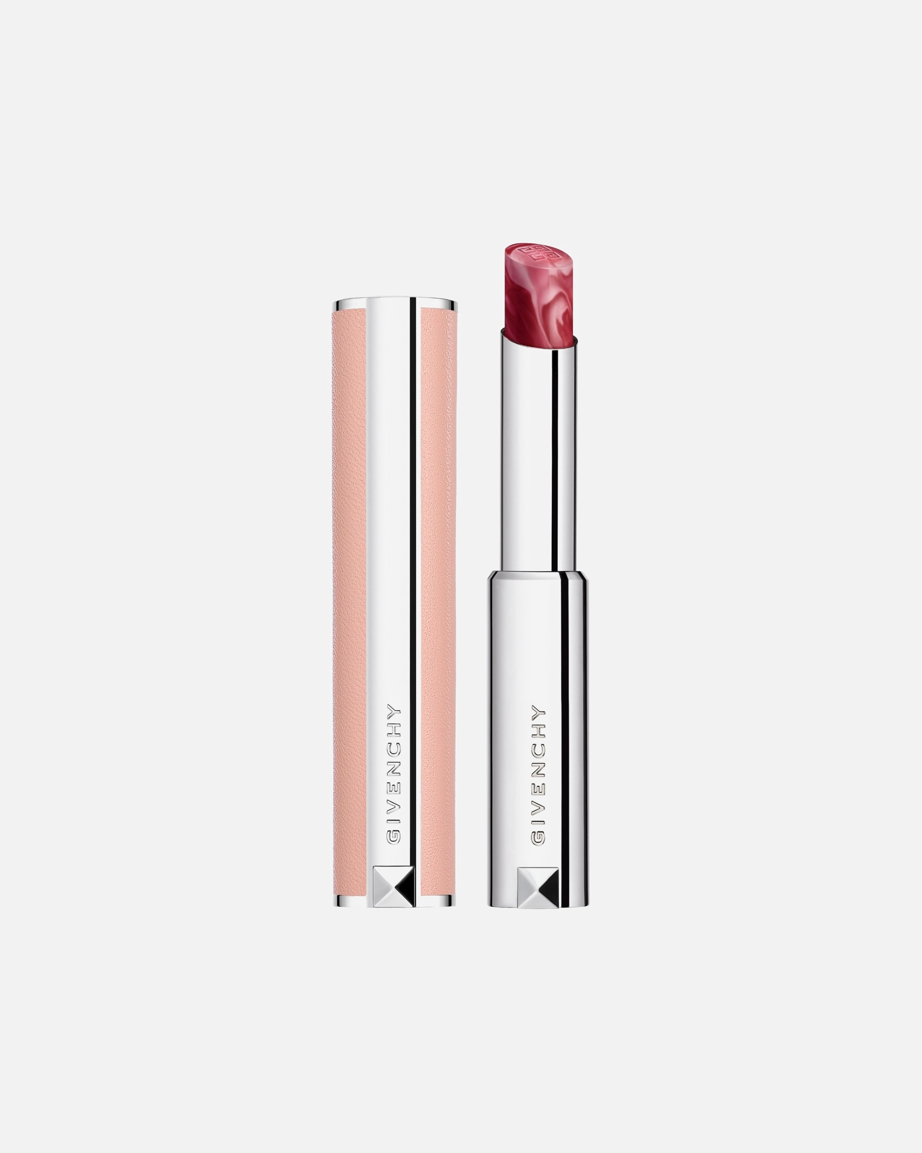 Baume à lèvres pour Unisexe Givenchy Rose Perfecto N037 - Rouge Grainé
