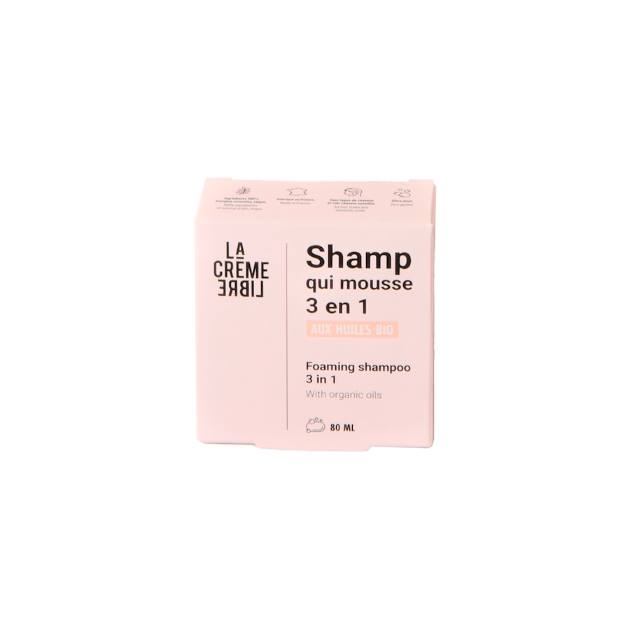La crème libre - Shampoing Solide 80 ml unisex