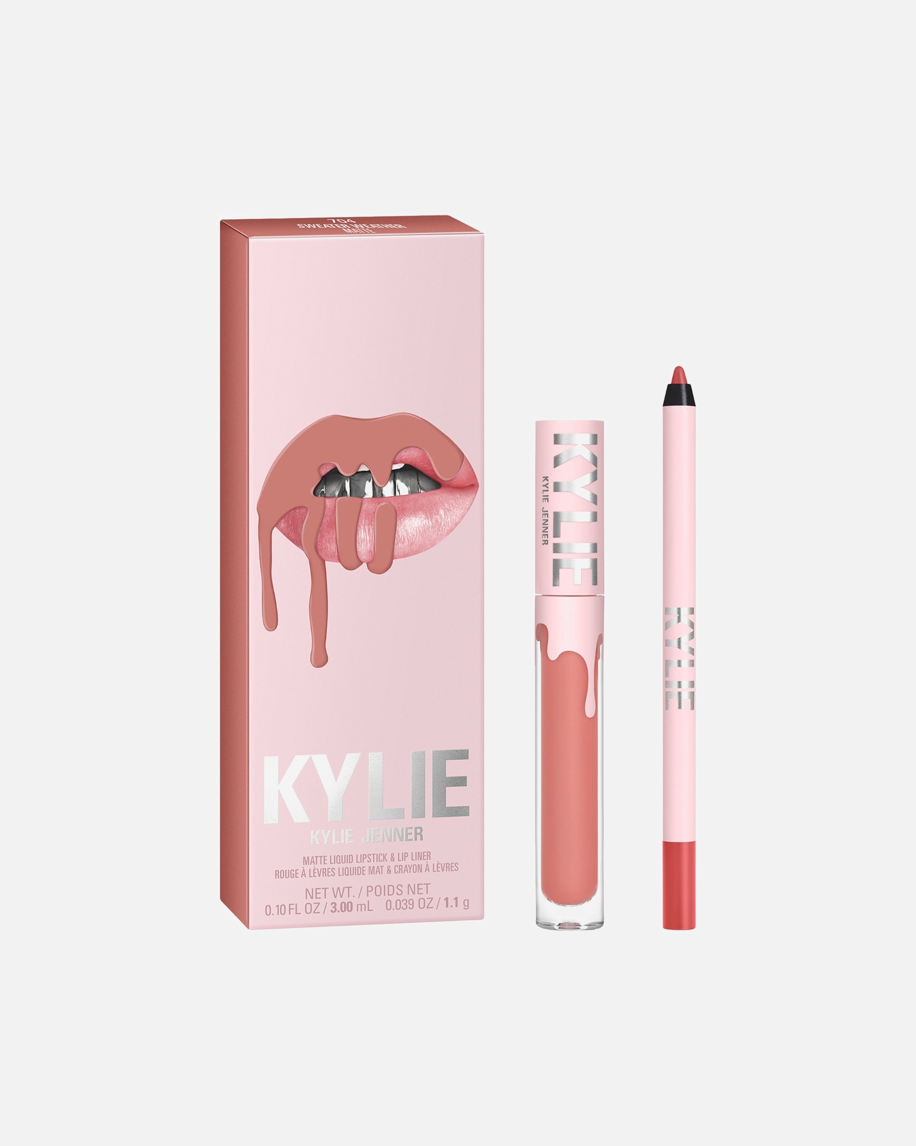 Coffret de maquillage pour les lèvres pour Unisexe KYLIE COSMETICS Matte Lip Kit 704 - SWEATER WEATHER