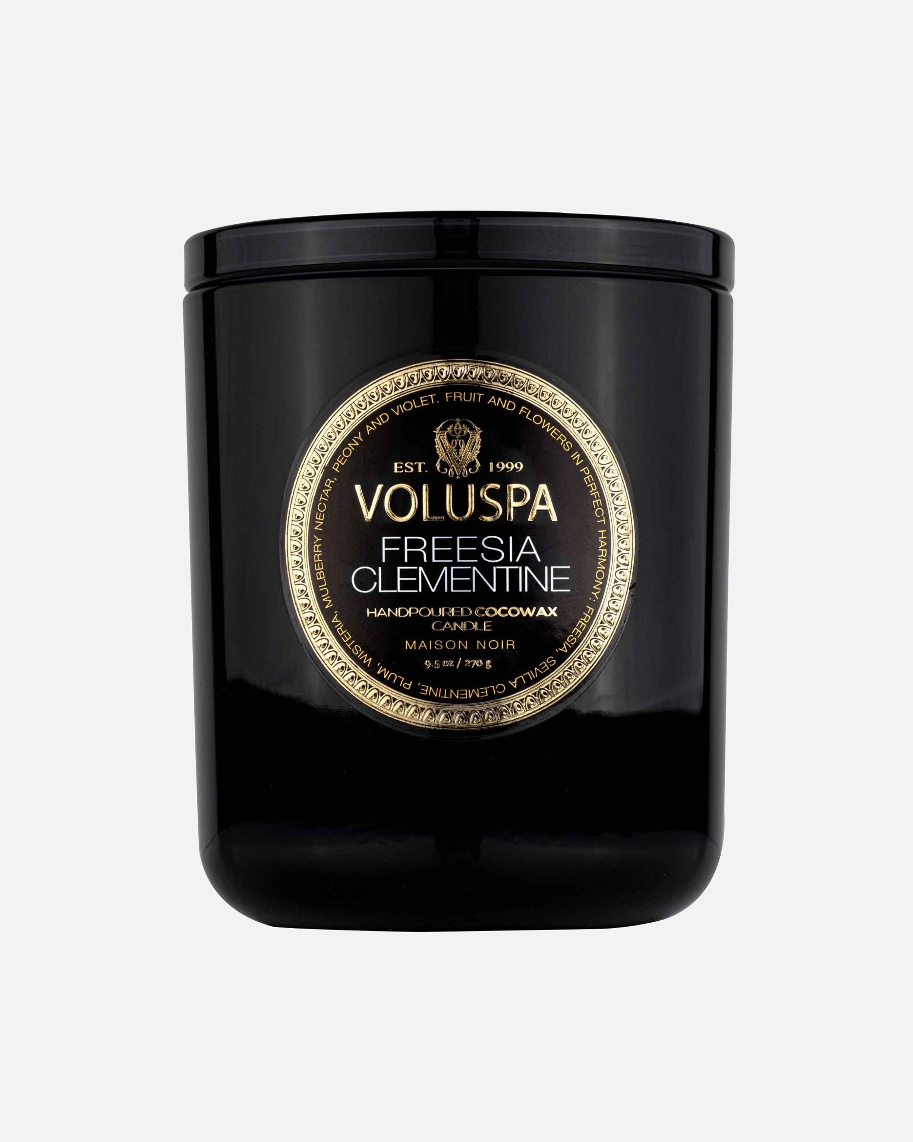 Bougie pour Unisexe VOLUSPA Maison Noir Classic FREESIA CLEMENTINE