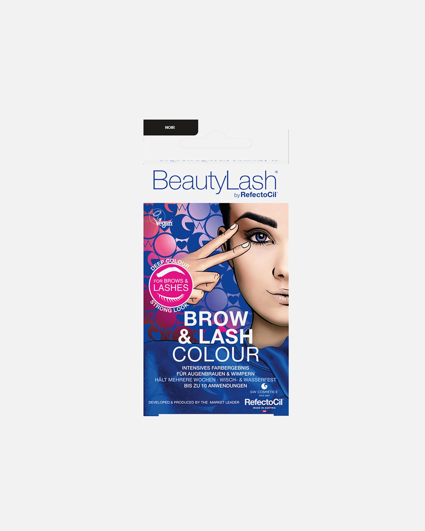 Coffret de maquillage pour les sourcils pour Unisexe BeautyLash Kit de teinture pour cils & sourcils Noir 1 unité