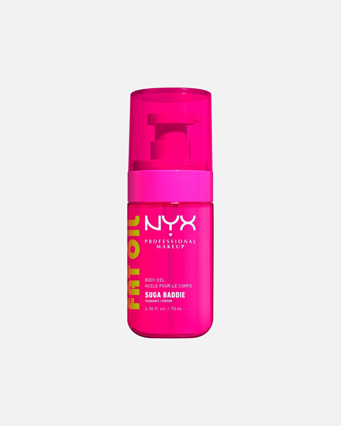 Huile pour le corps pour Unisexe NYX Professional Makeup Fat Oil Body Fat Oil Body Suga Baddie 70 ml