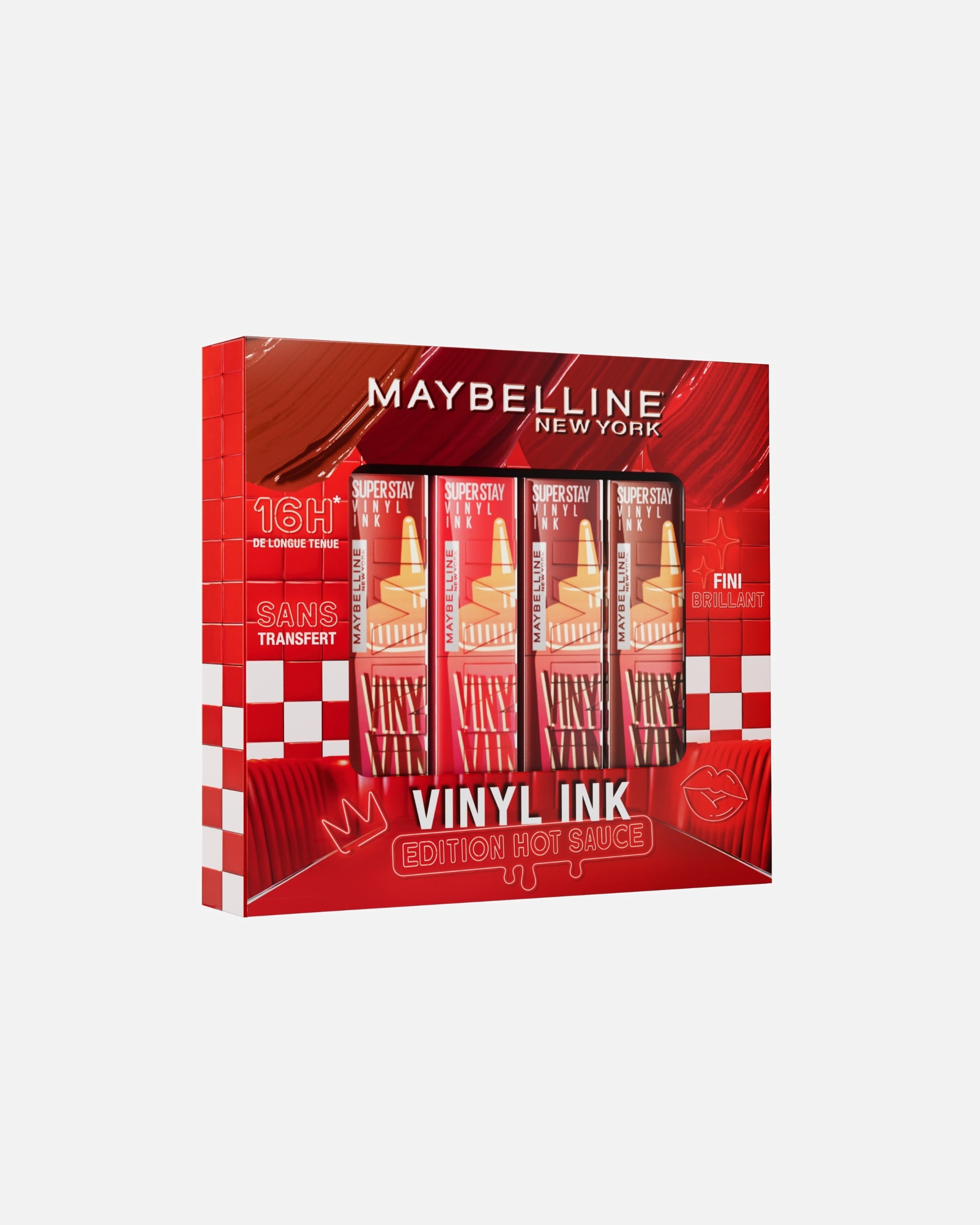 Coffret de maquillage pour les lèvres pour Unisexe Maybelline Vinyl Ink 1 unité